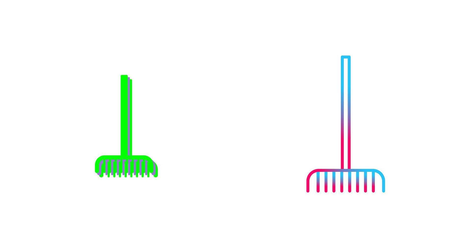 Fork picking Leaves Icon Design vector