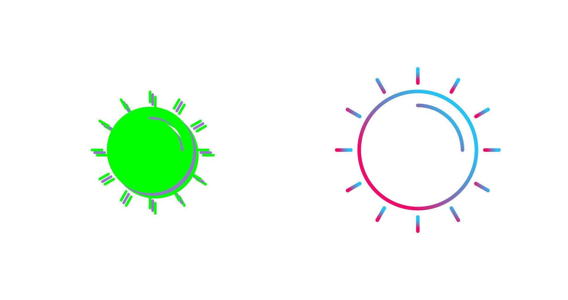 Sun Icon Design vector