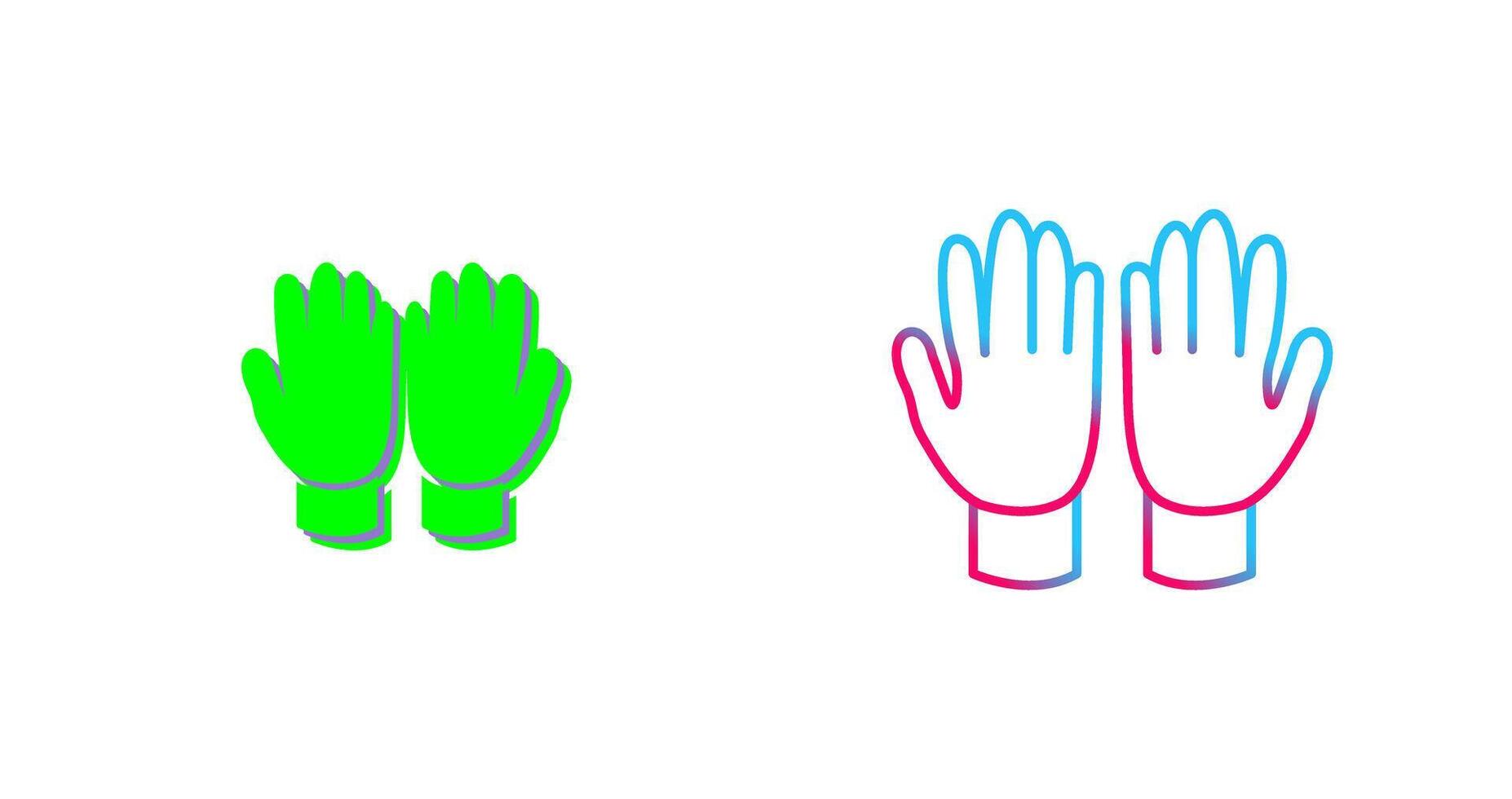 Gardening Gloves Icon Design vector