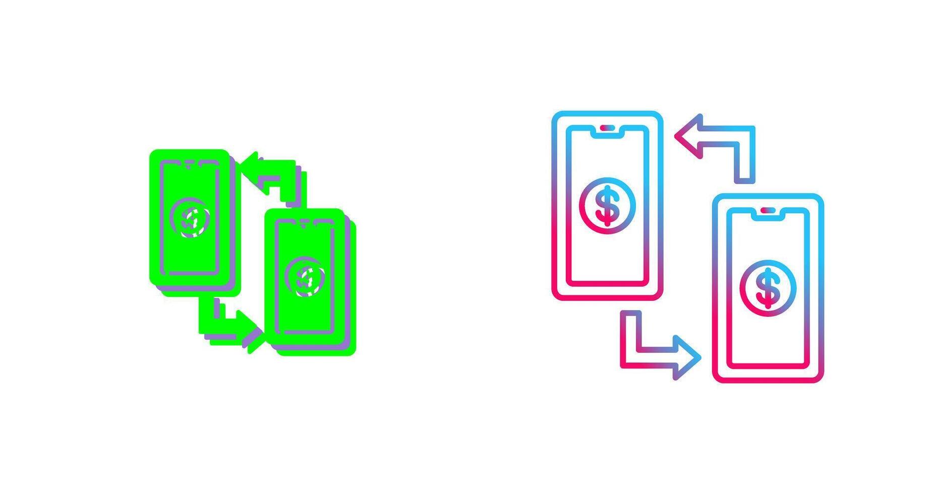 Transaction Icon Design vector