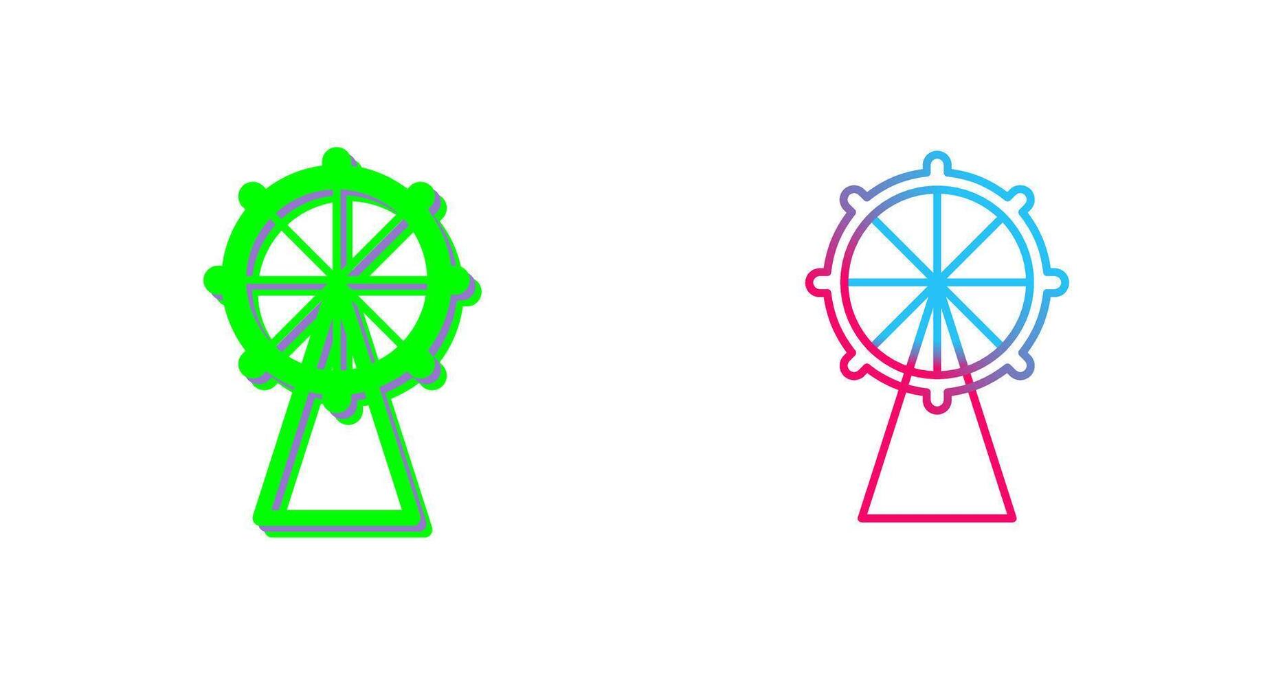 Ferris Wheel Icon Design vector