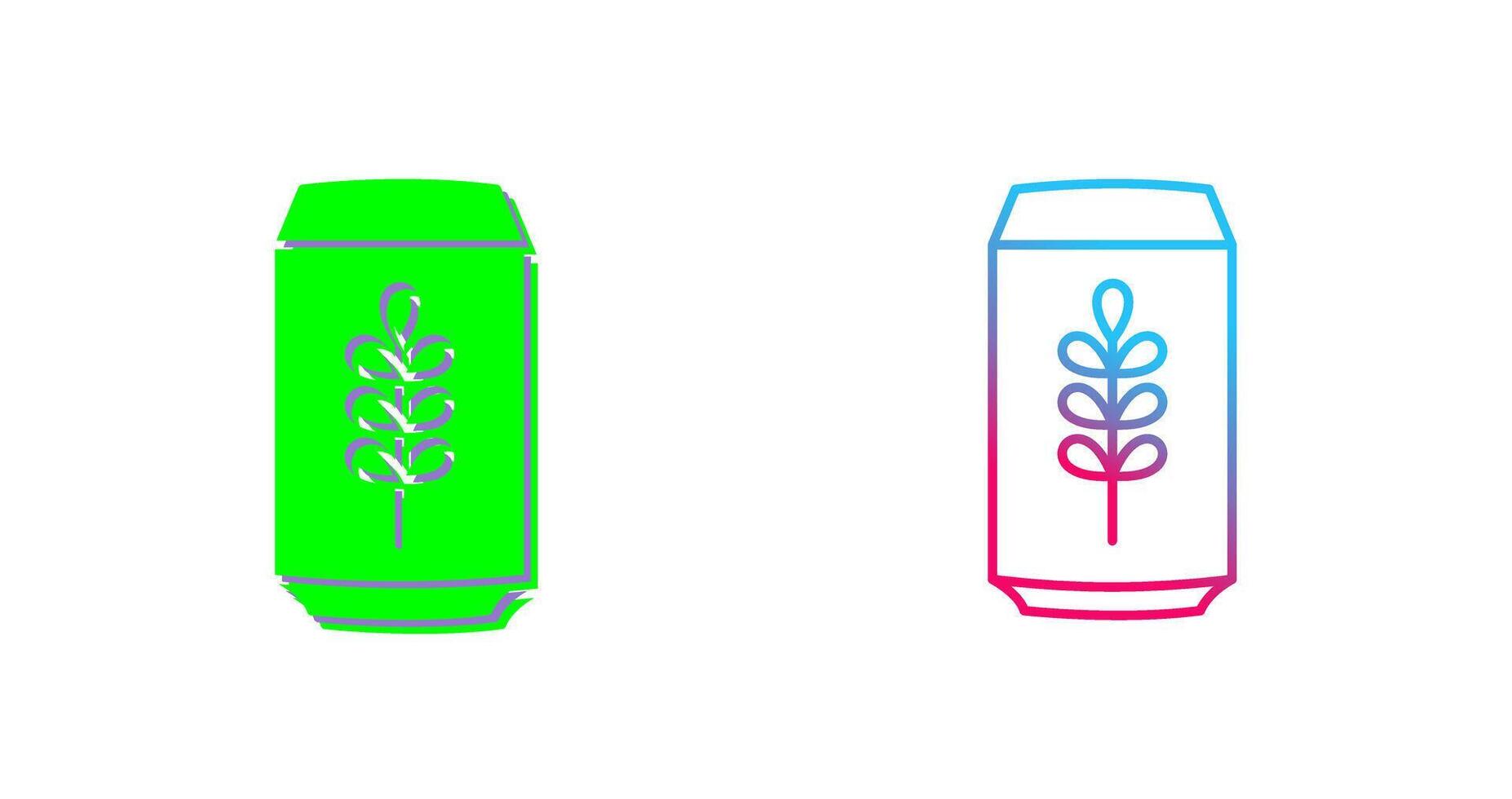 Beer Can Icon Design vector