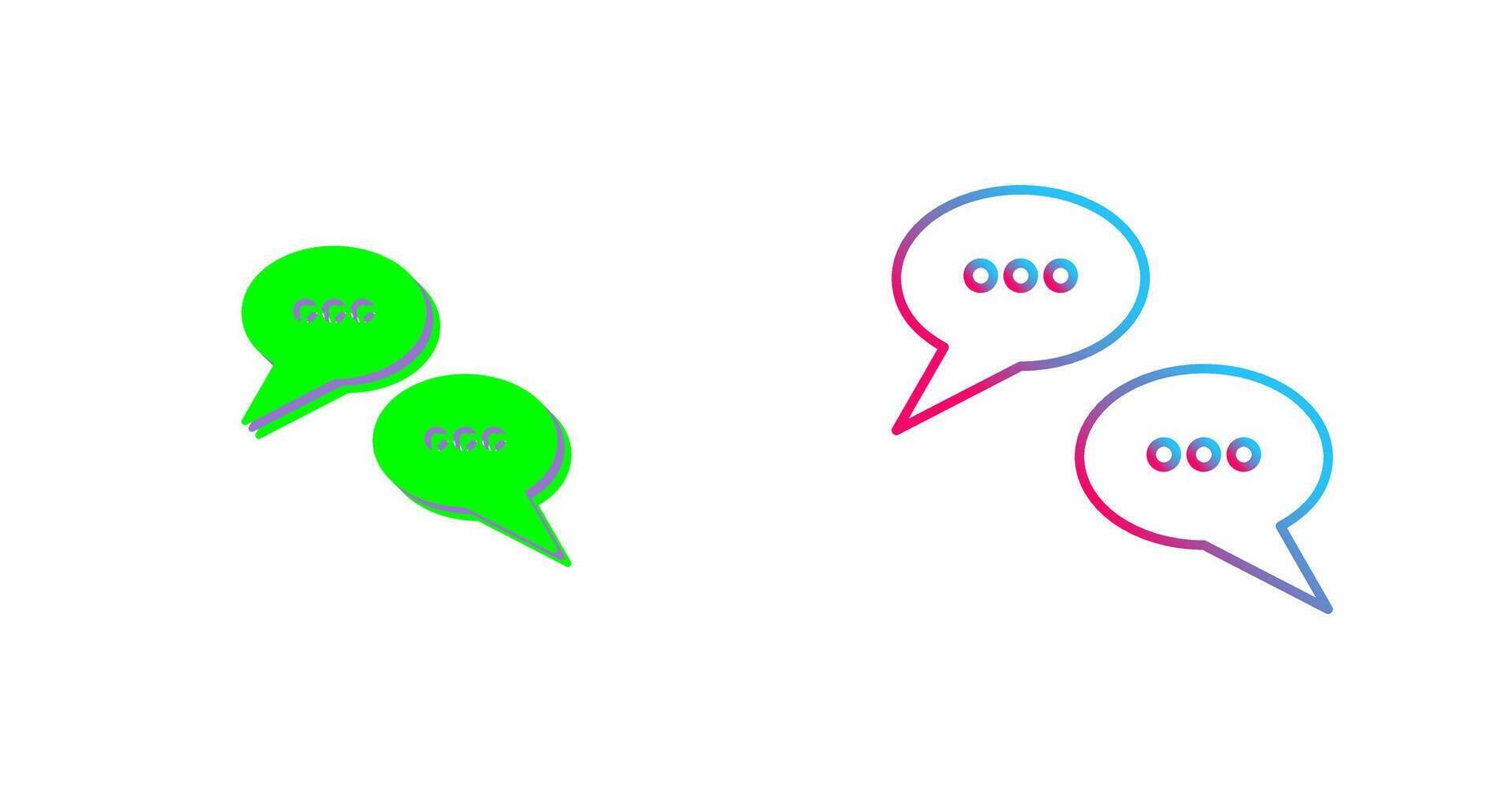 Conversation Bubbles Icon Design vector