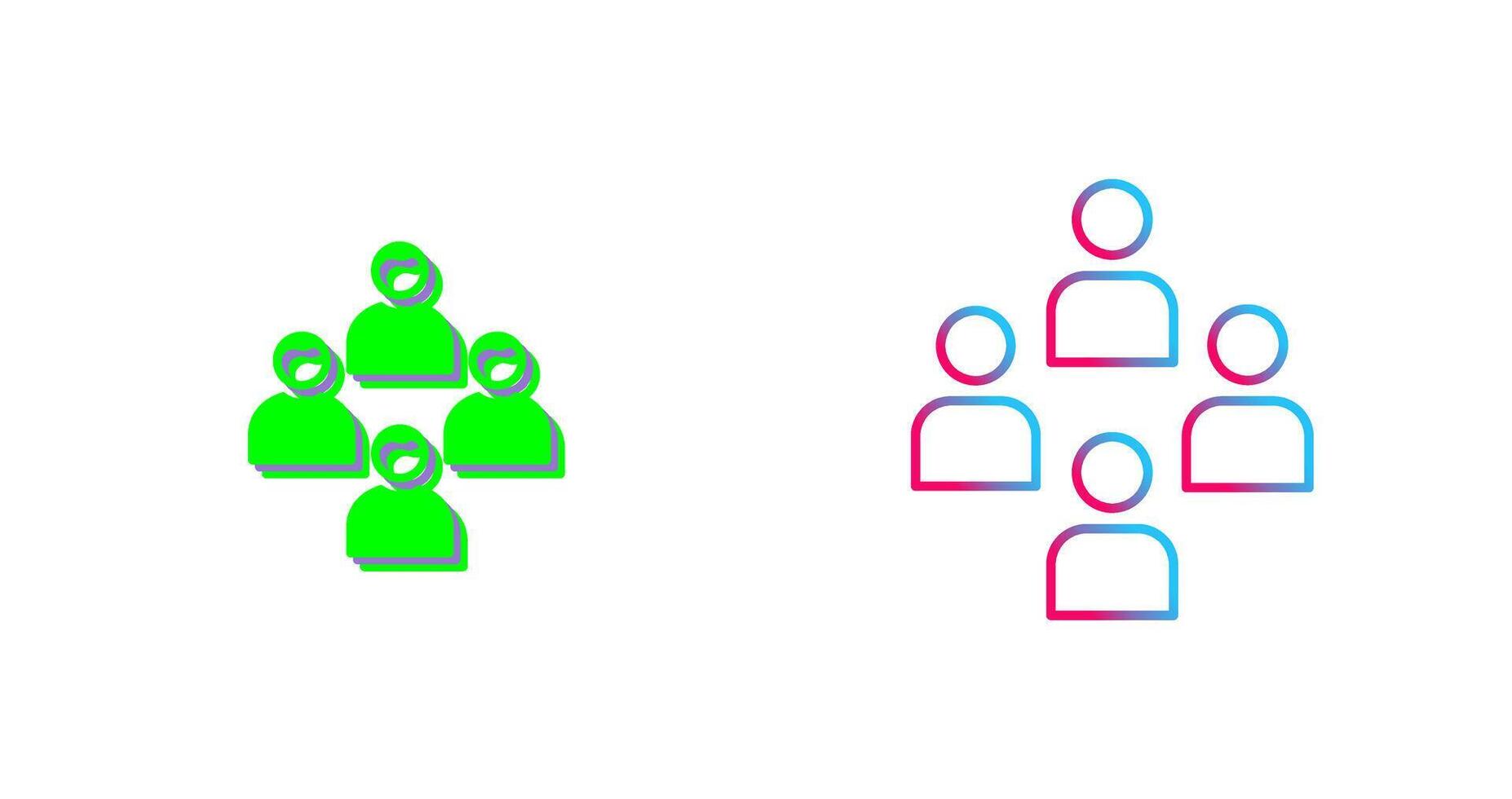 Network Group Icon Design vector