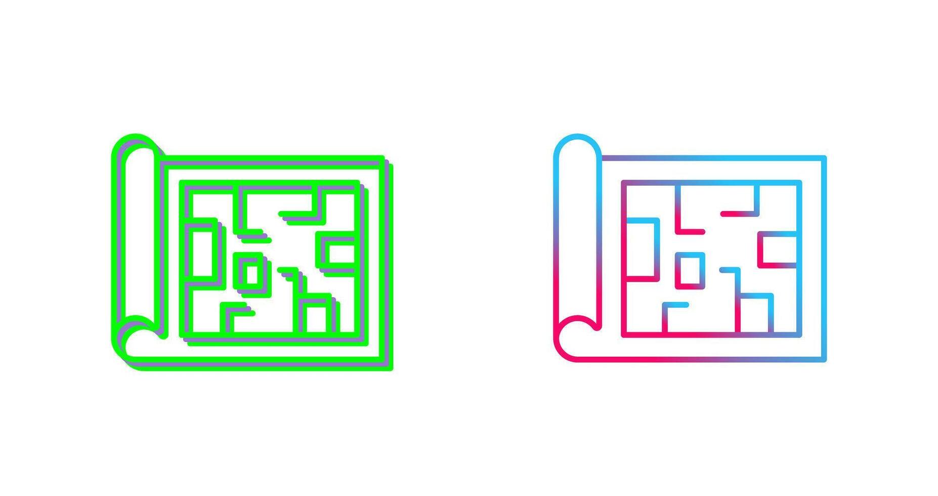Blueprint Icon Design vector