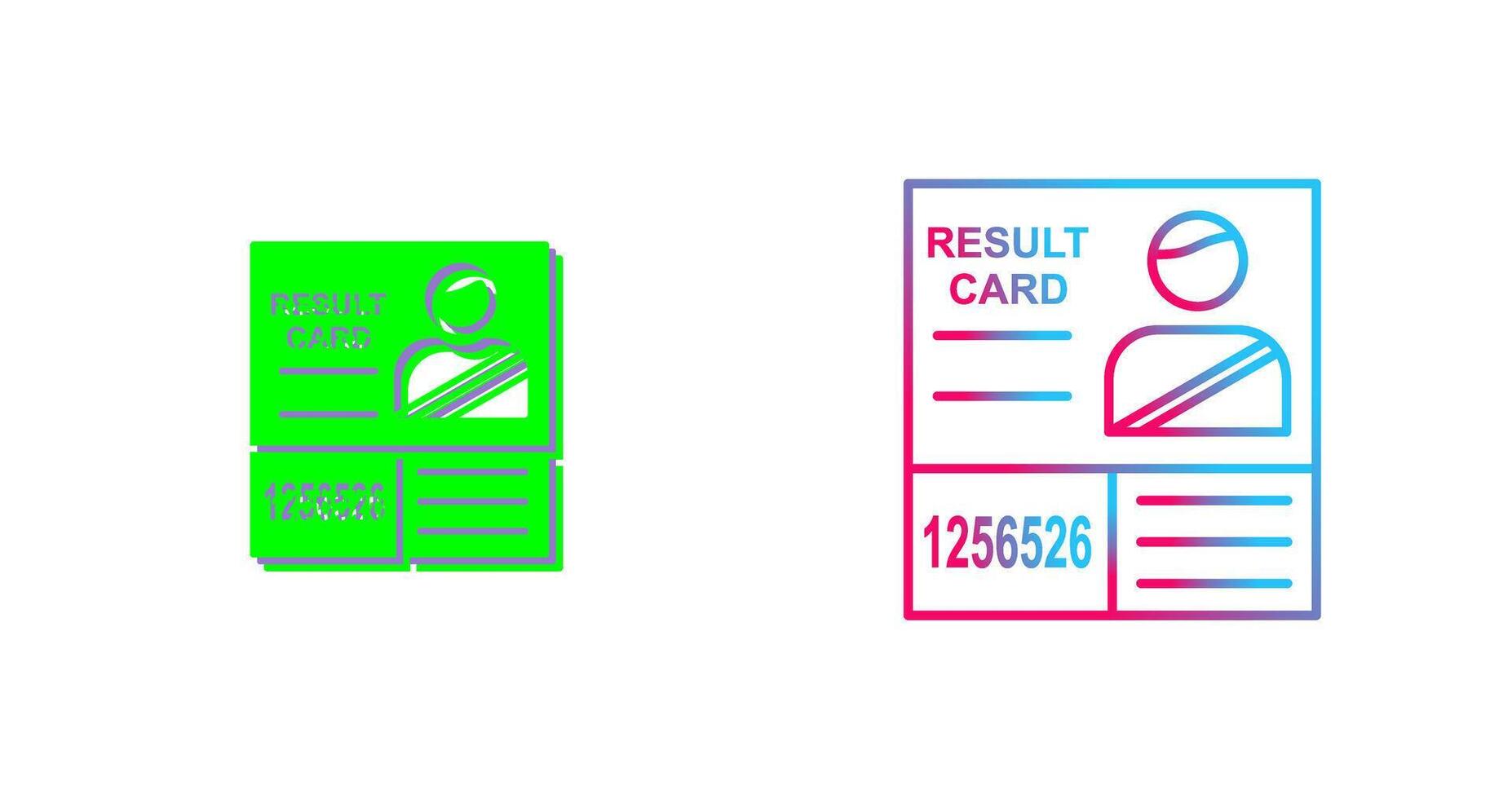 Candidate Results Icon Design vector