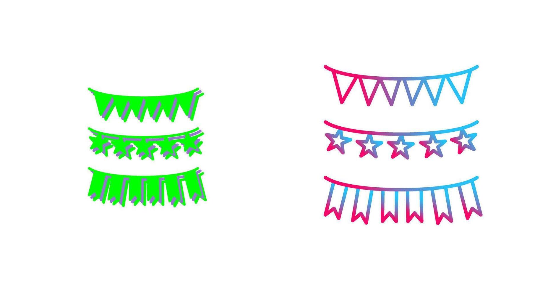 Garlands Icon Design vector