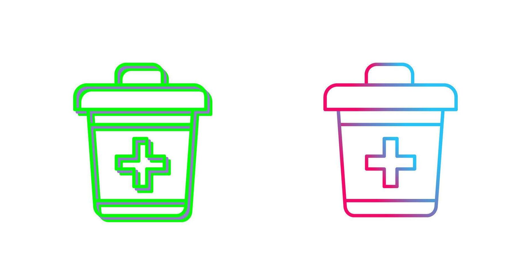 Dustbin Icon Design vector