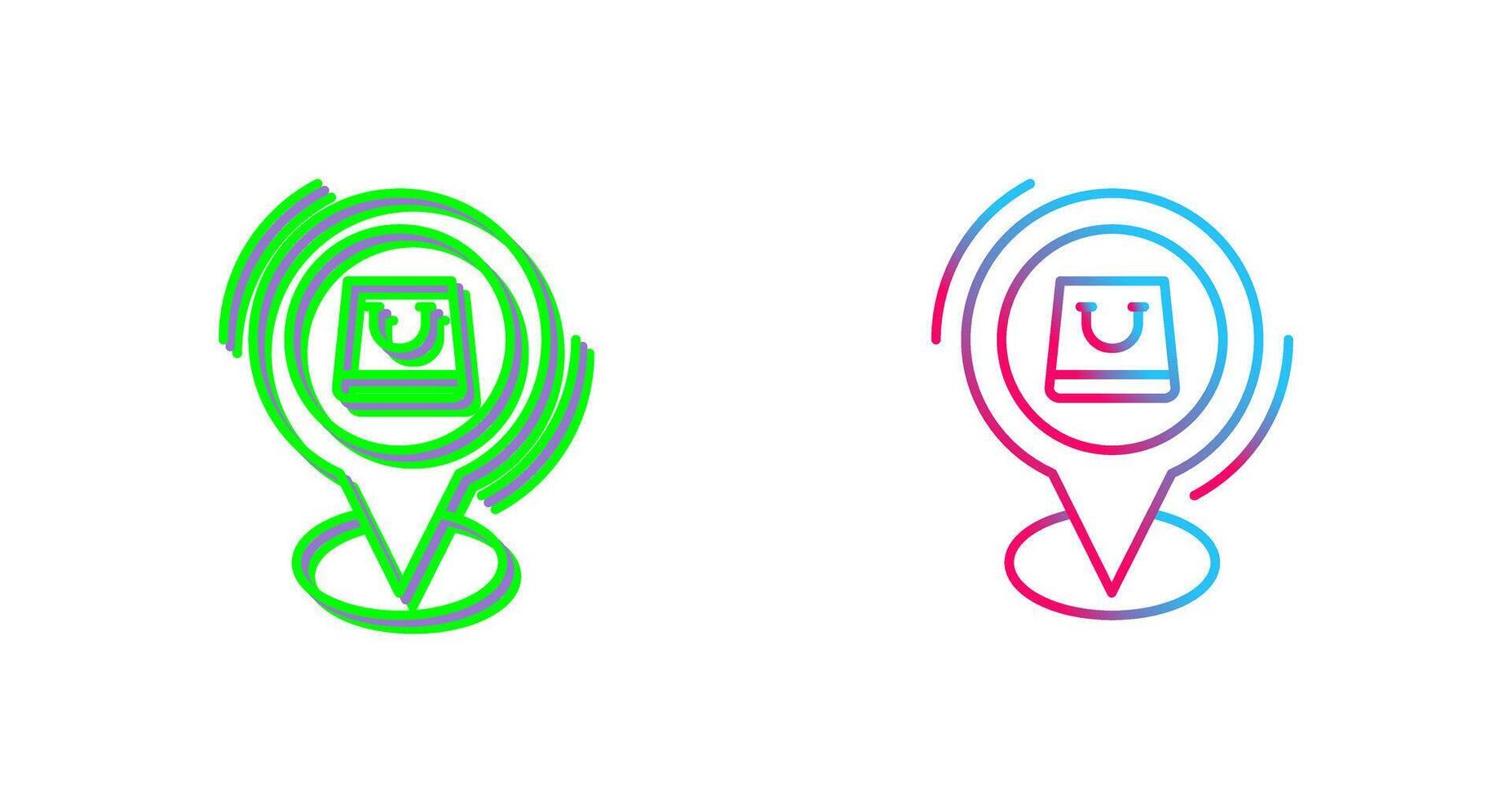 Shop Location Icon Design vector