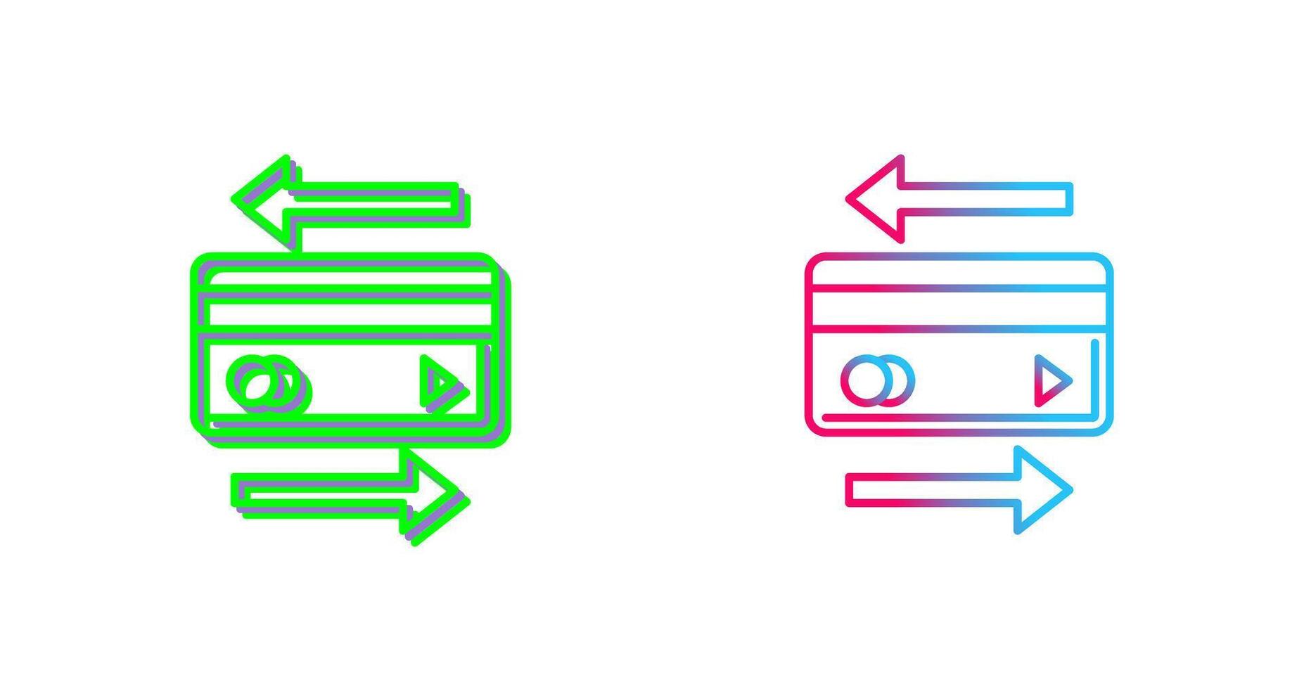 Transaction Icon Design vector