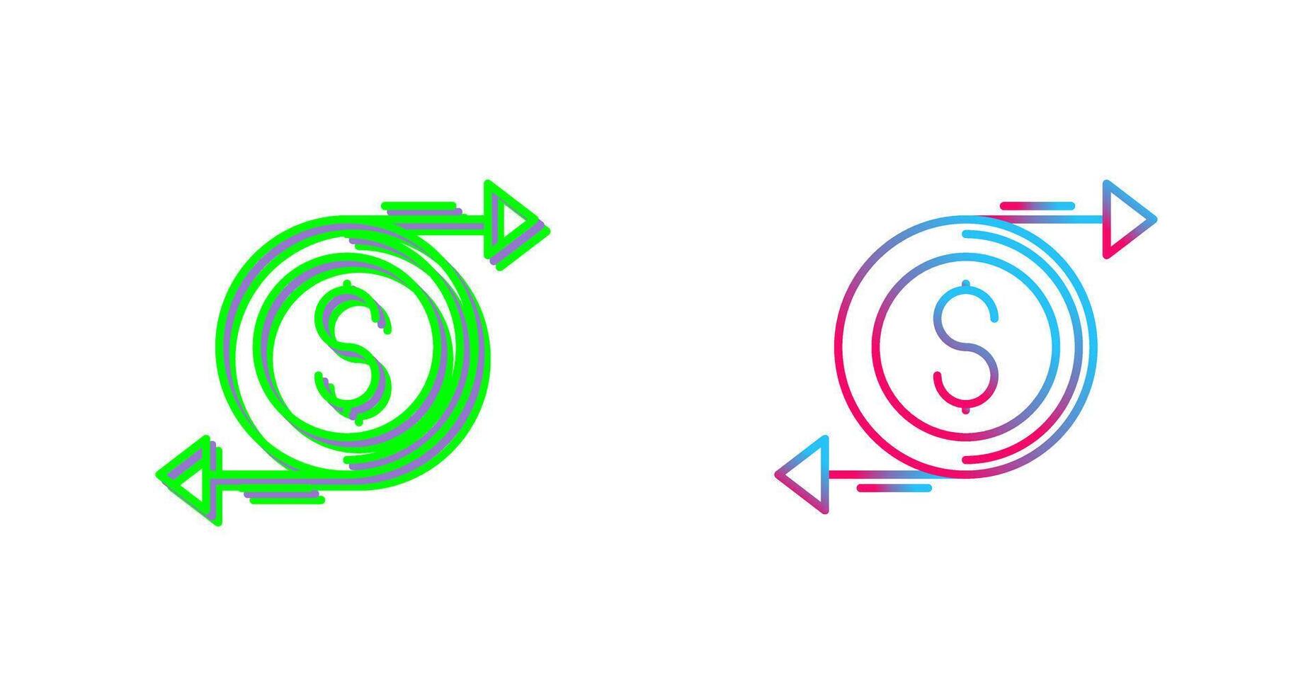 Money Flow Icon Design vector