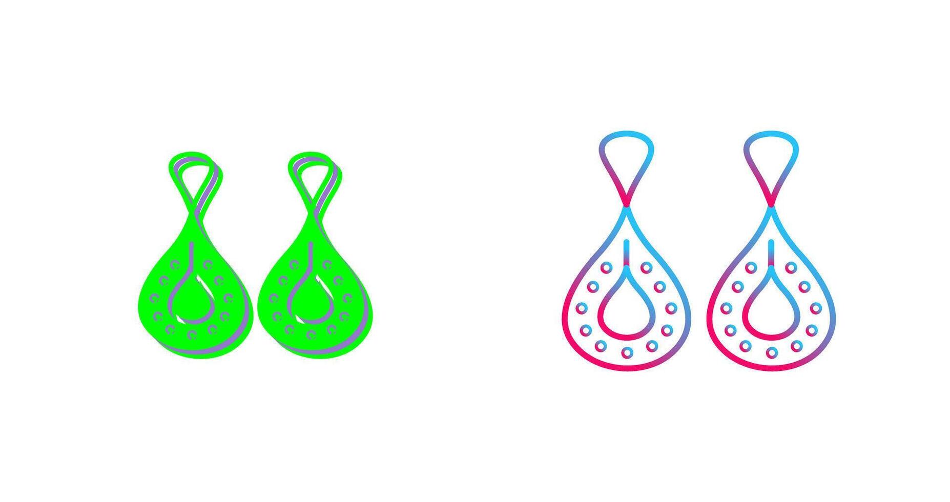Earring Icon Design vector