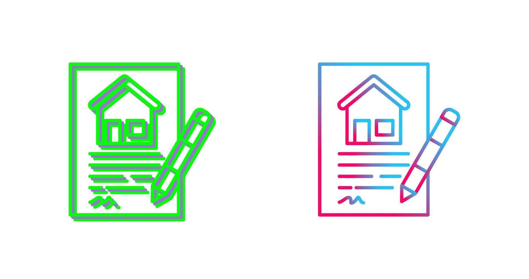 Contract Icon Design vector