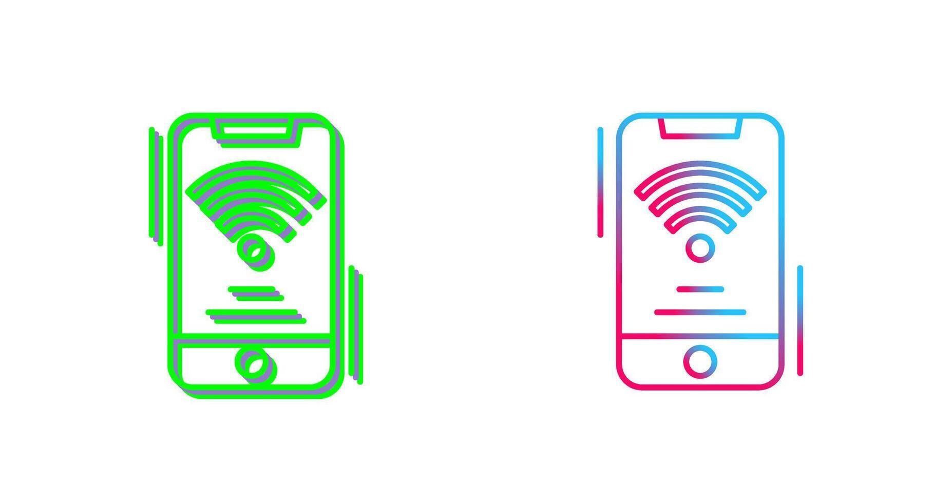 Wifi Signal Icon Design vector