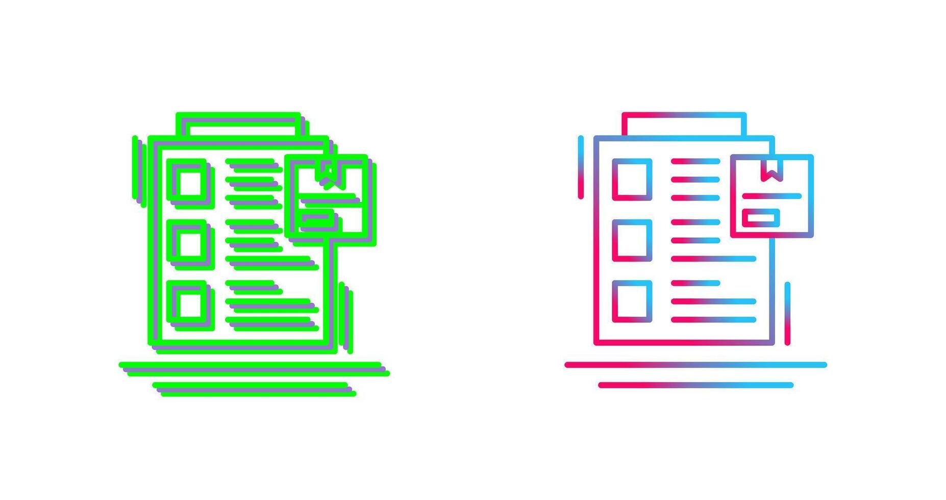 Order List Icon Design vector