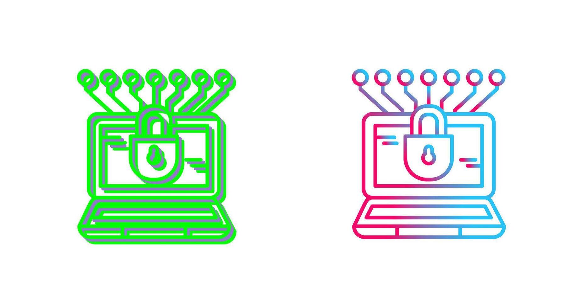 Money Hacking Icon Design vector
