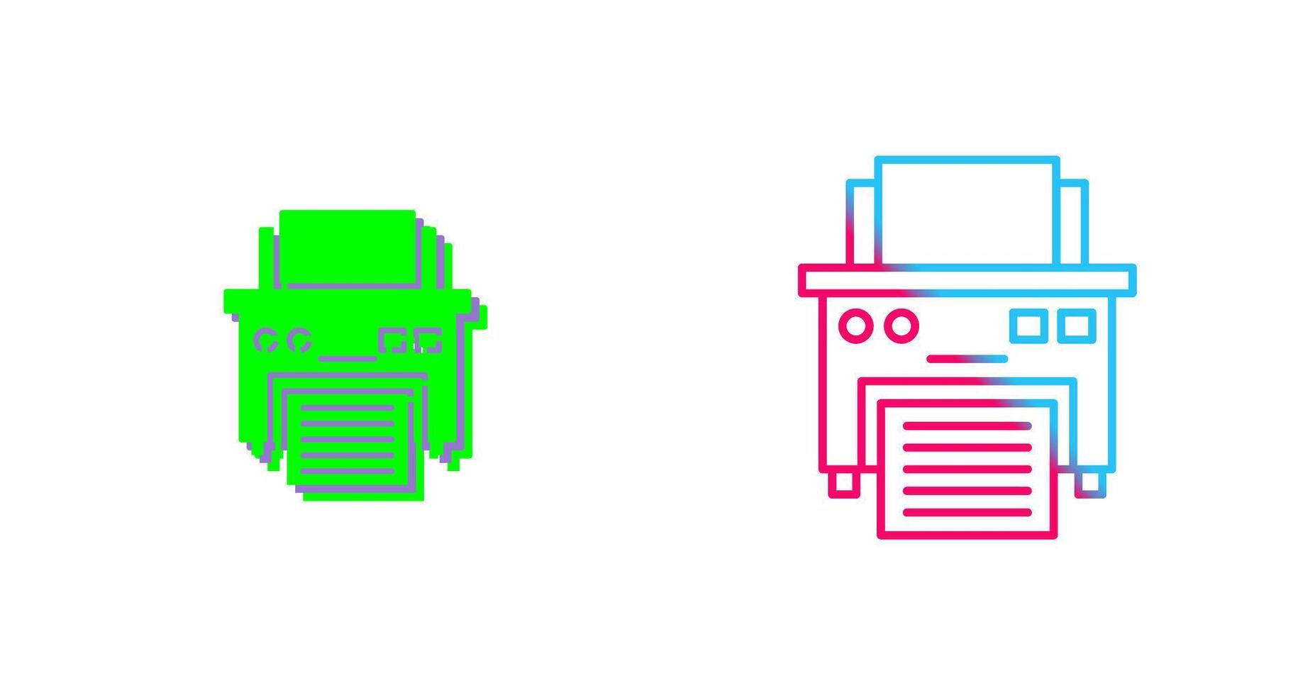 Printer Icon Design vector
