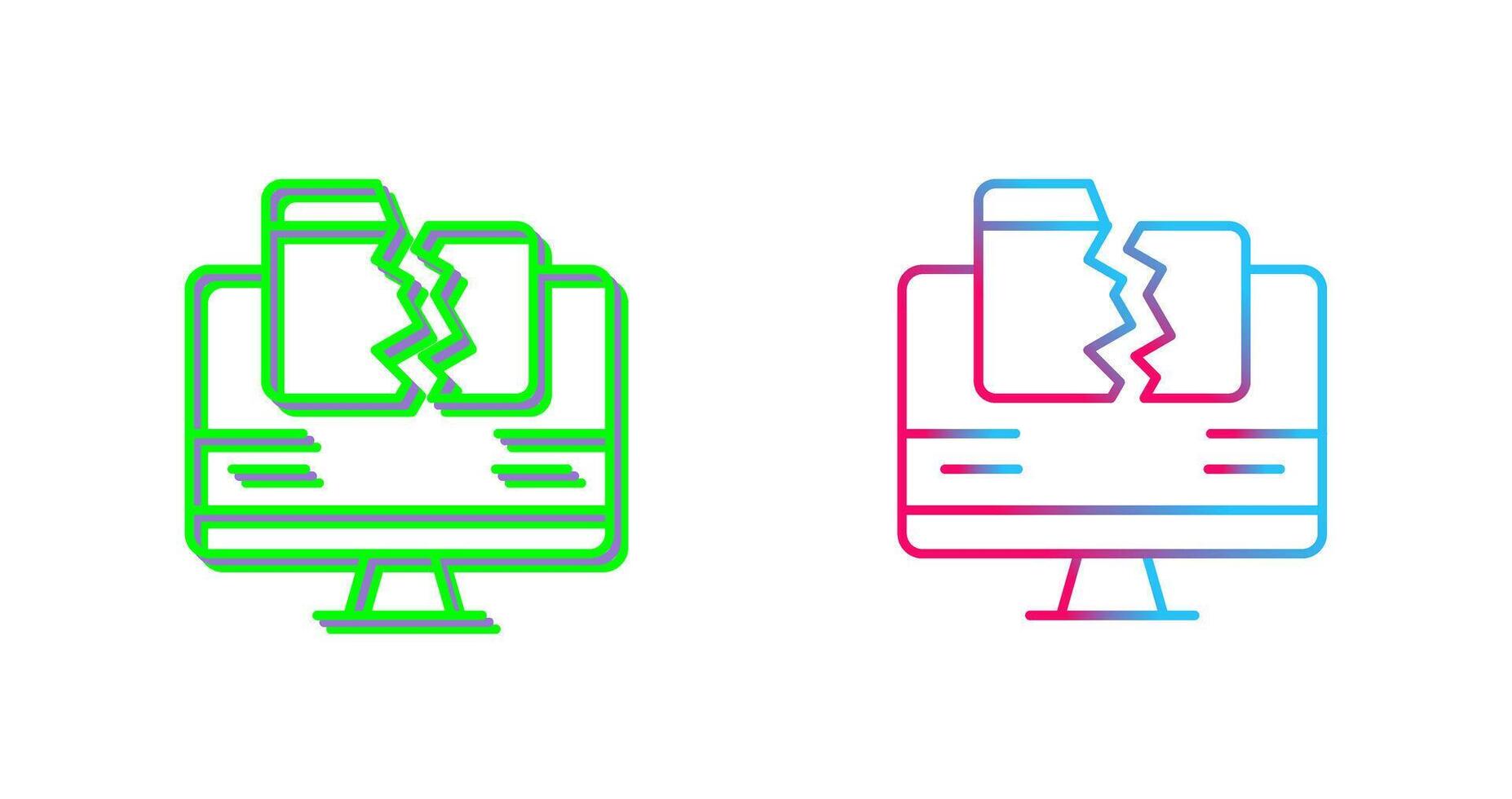 Data Loss Icon Design vector
