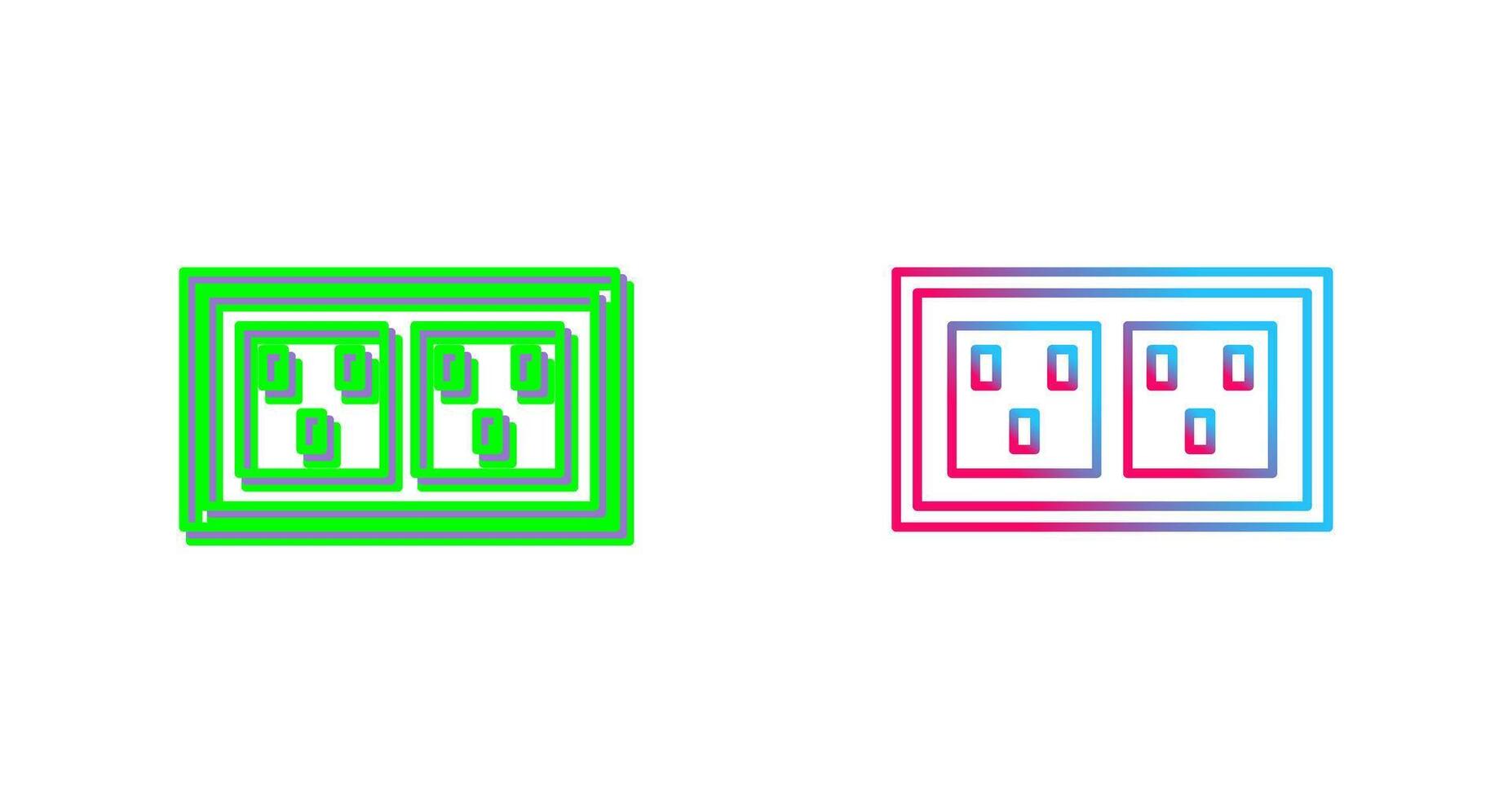 Socket Icon Design vector