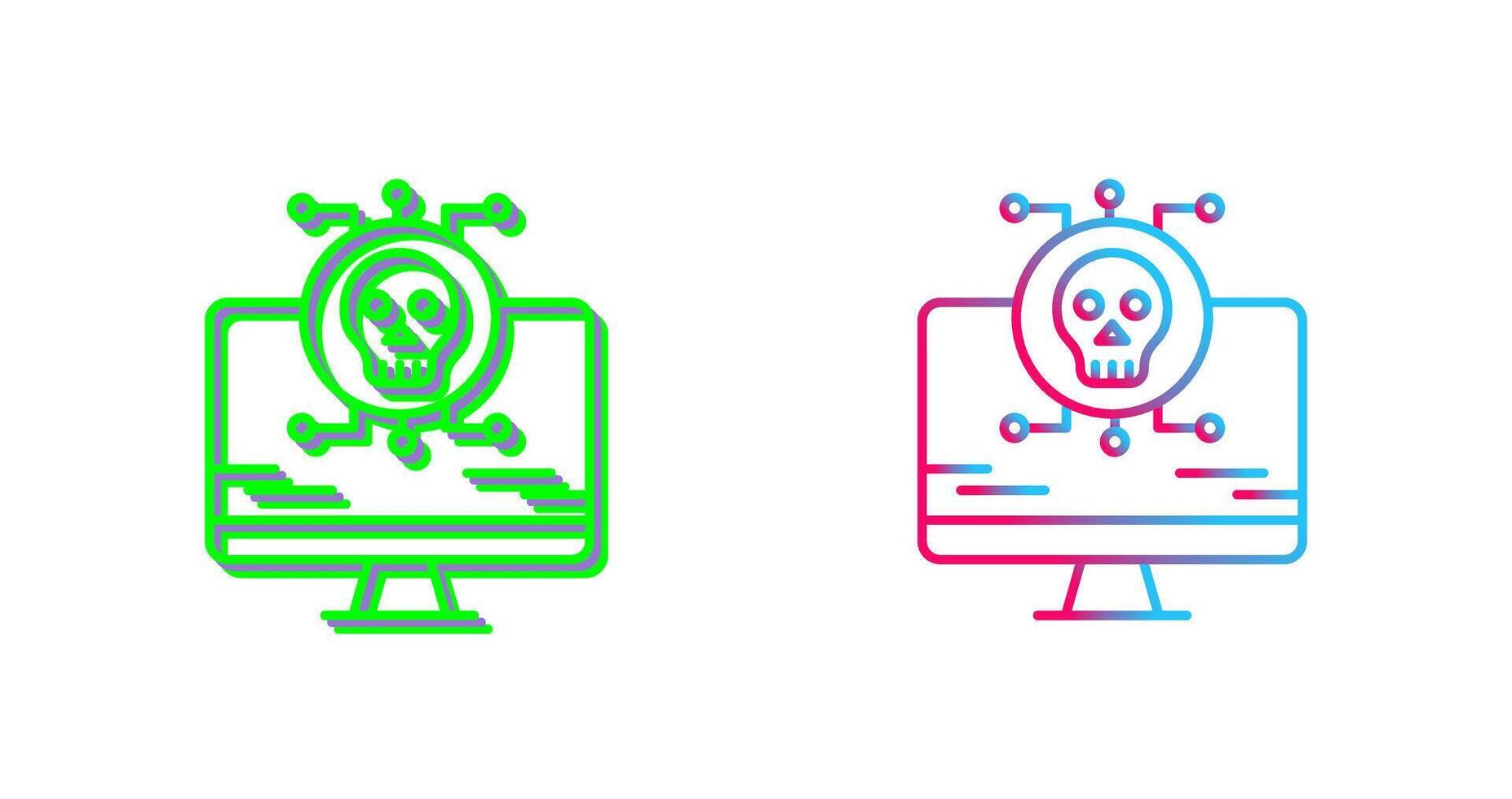 Virus Attack Icon Design vector