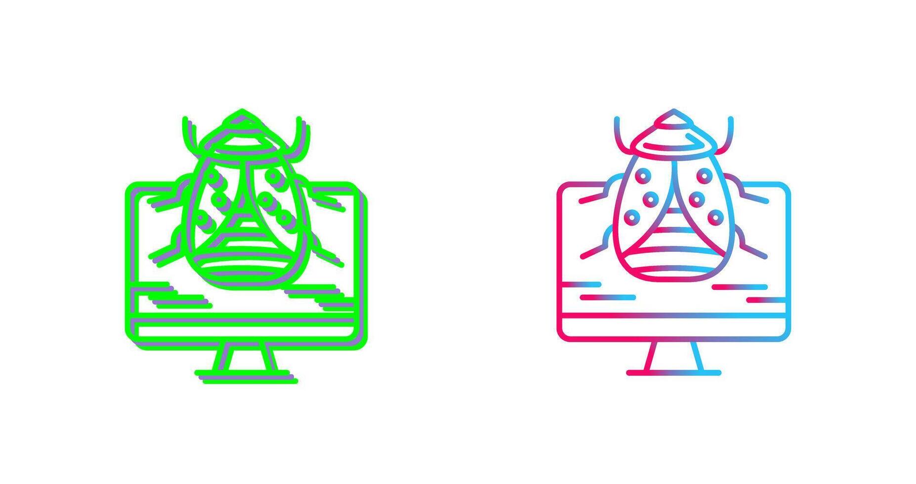 Malware Icon Design vector