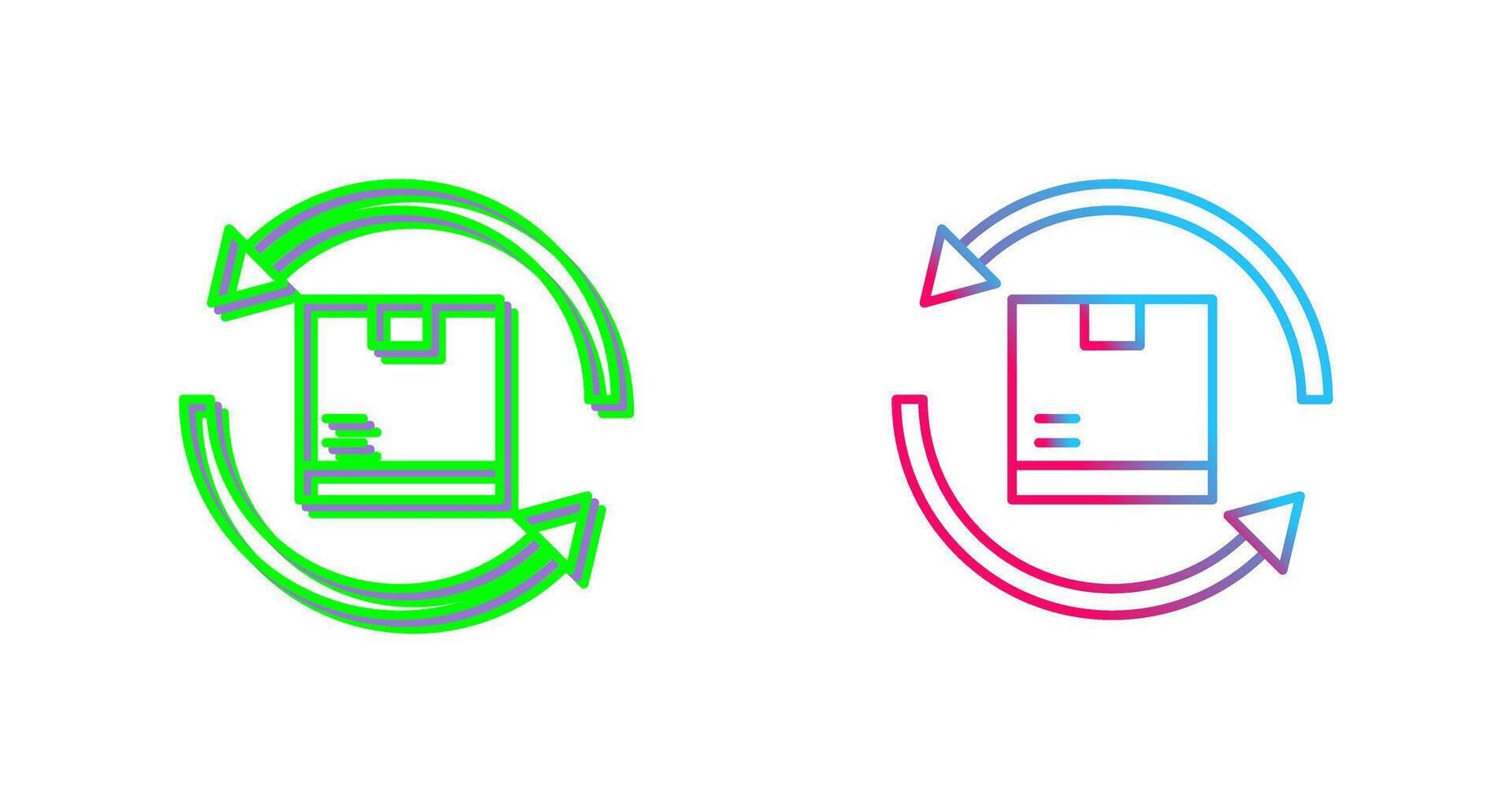 Product Return Icon Design vector