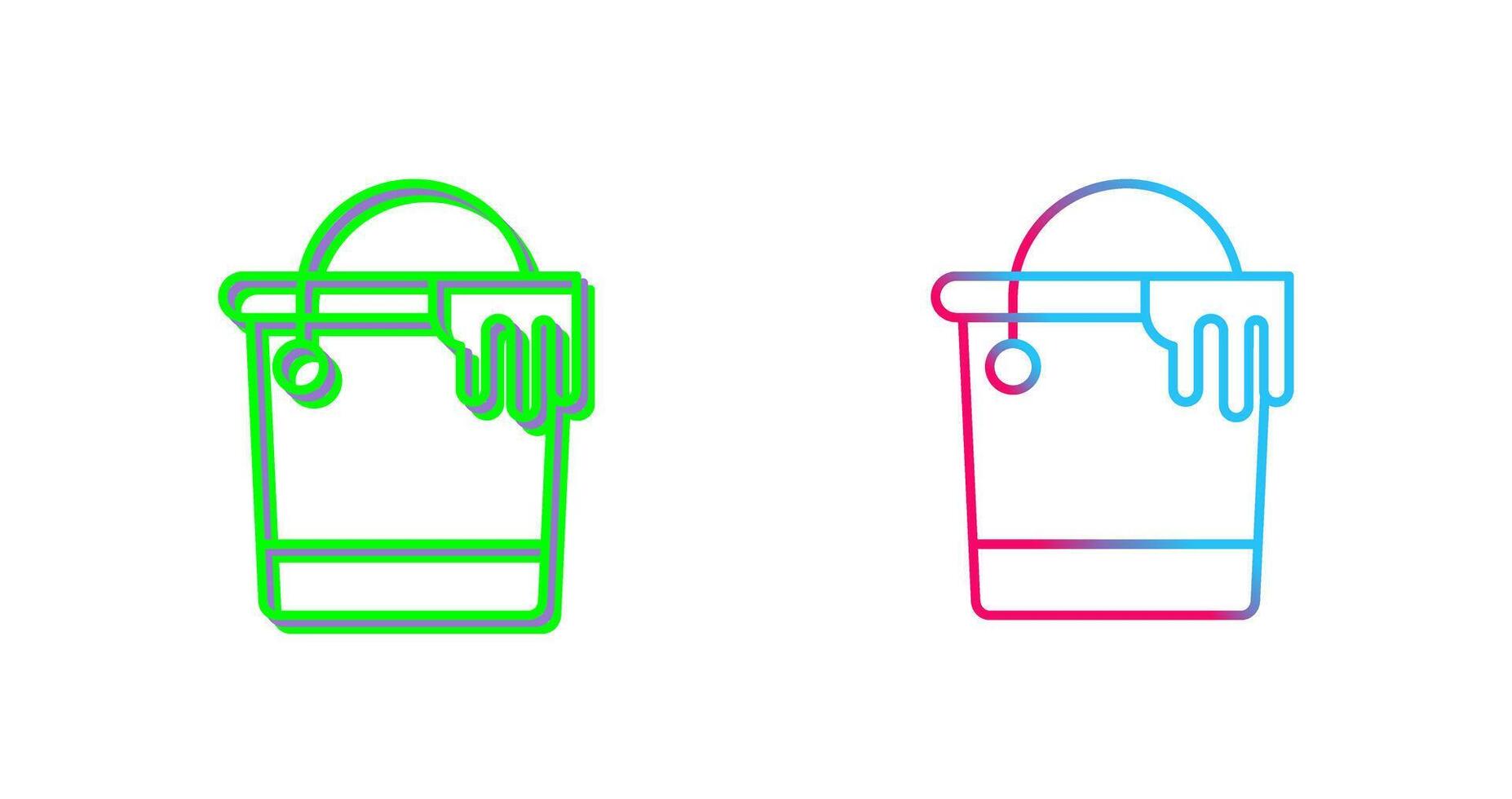 Paint Bucket Icon Design vector