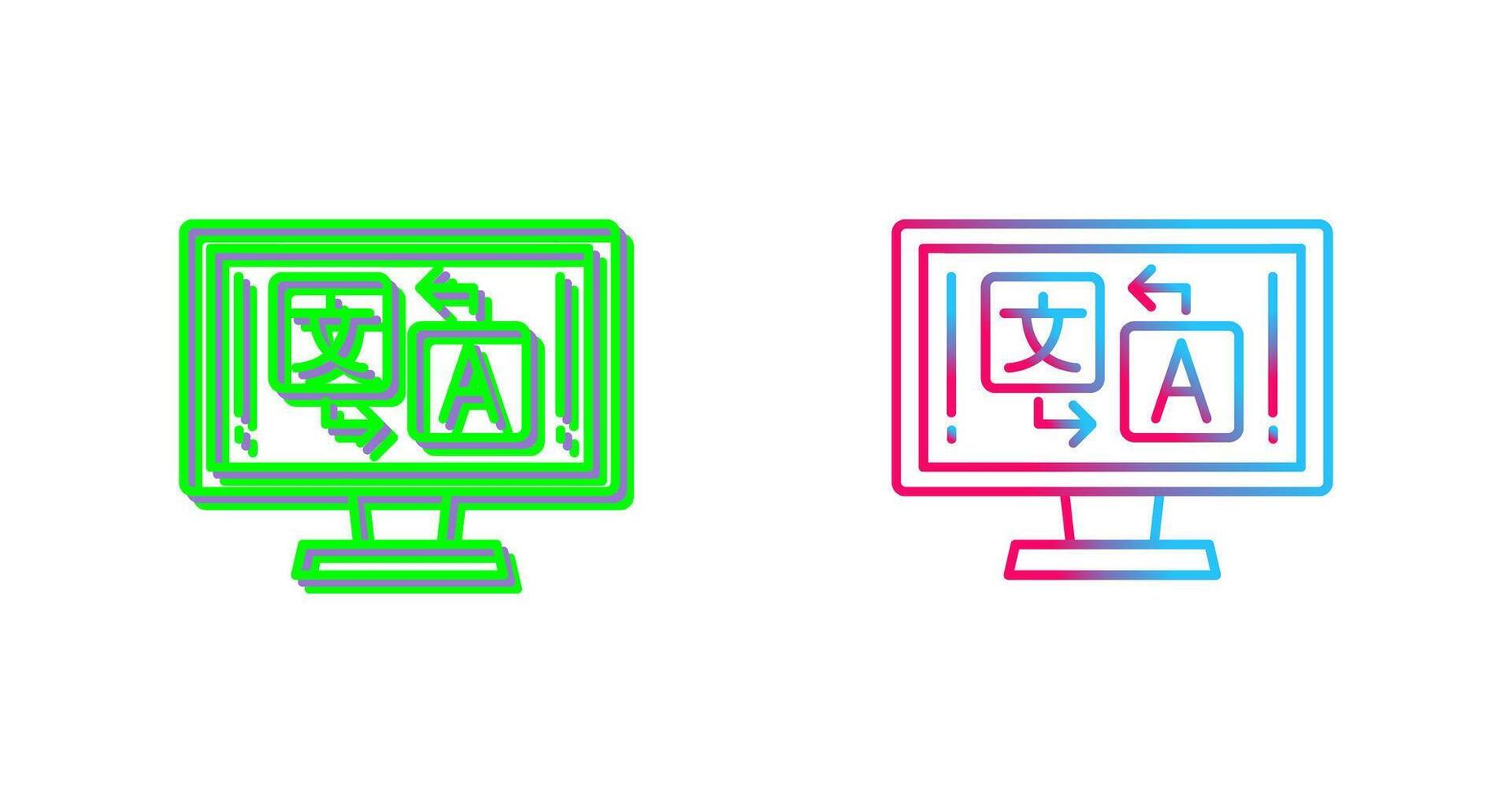 Language Icon Design vector