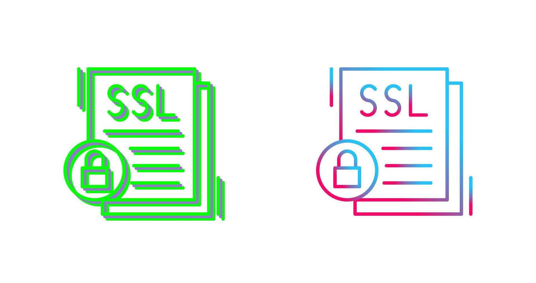 SSL Icon Design vector