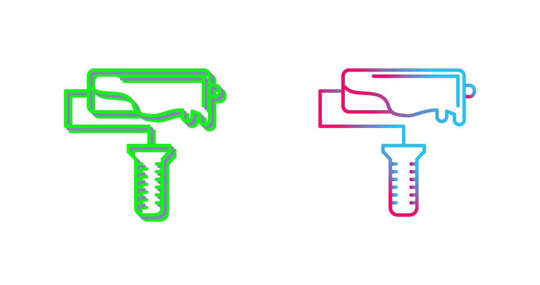 Roller Icon Design vector