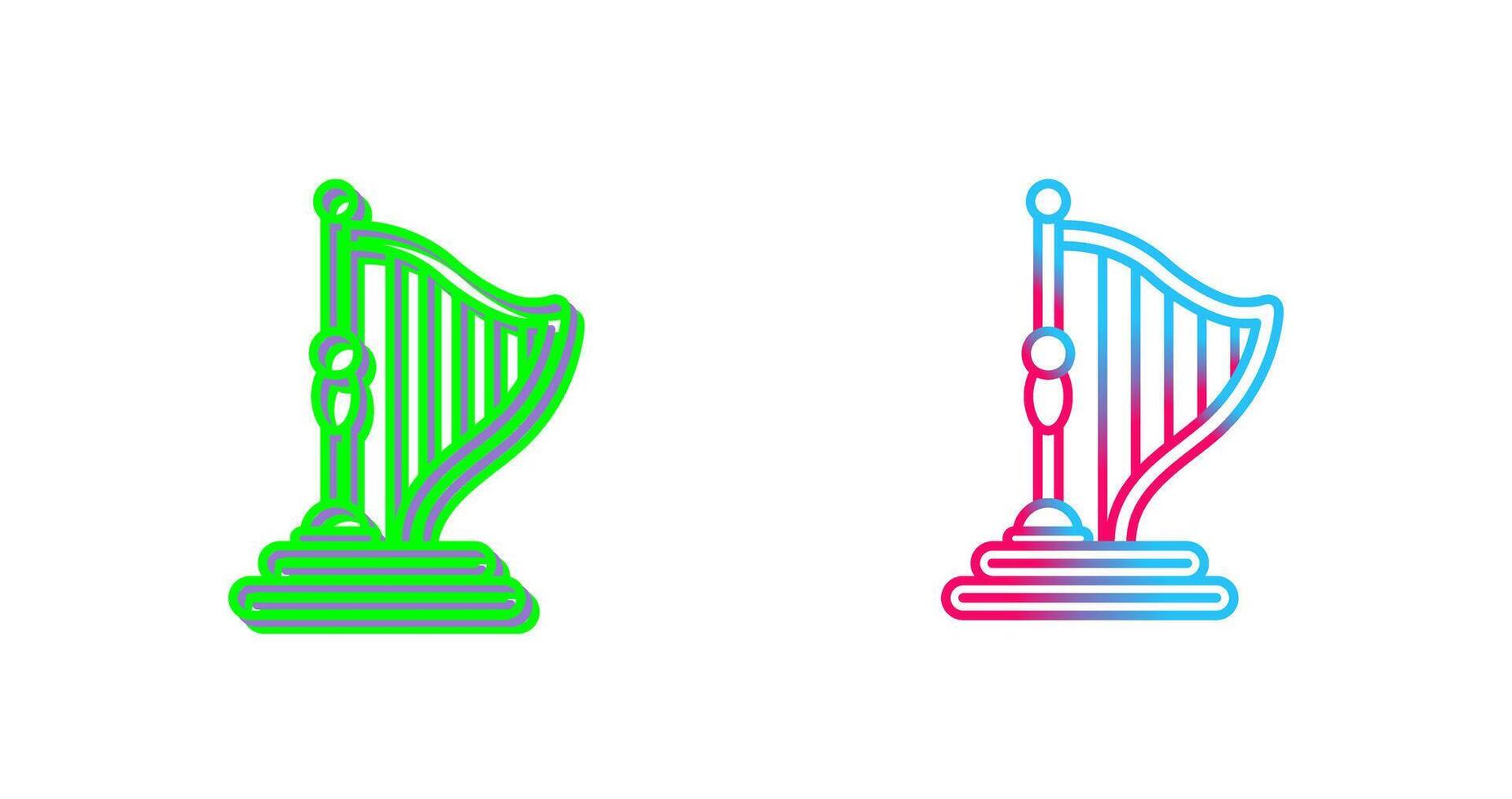 Harp Icon Design vector
