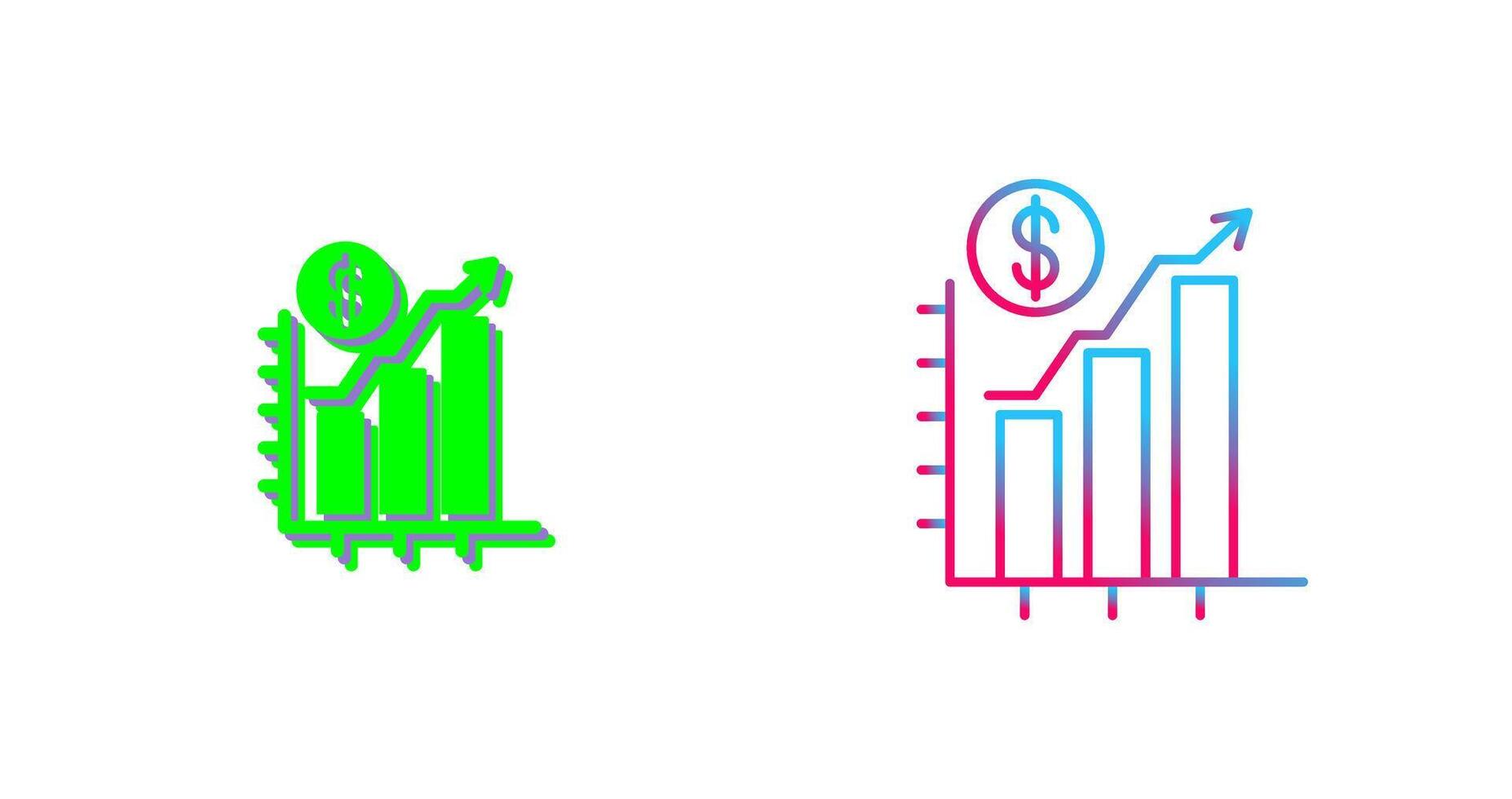 Chart Up Icon Design vector