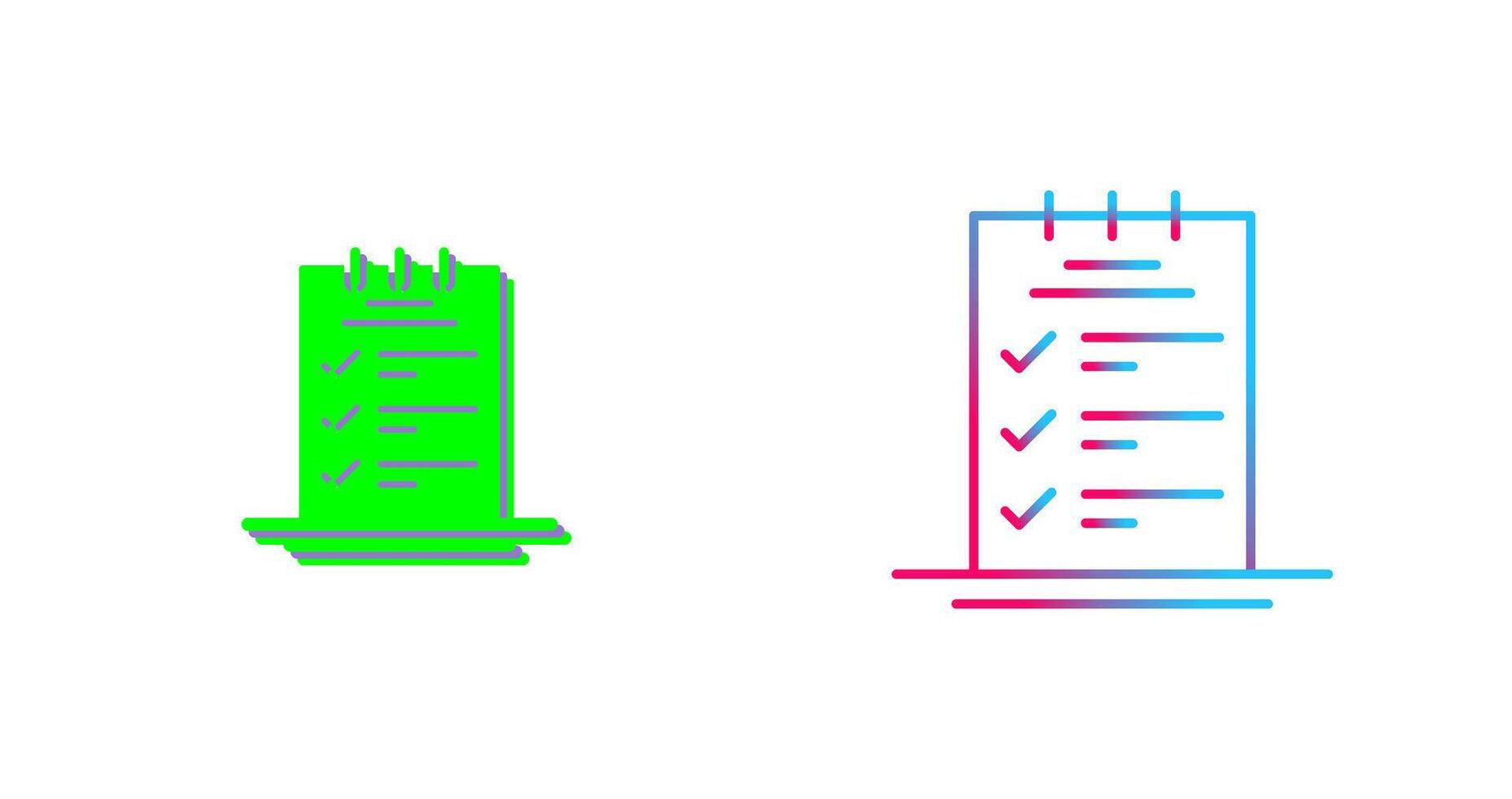 Booking CheckList Icon Design vector