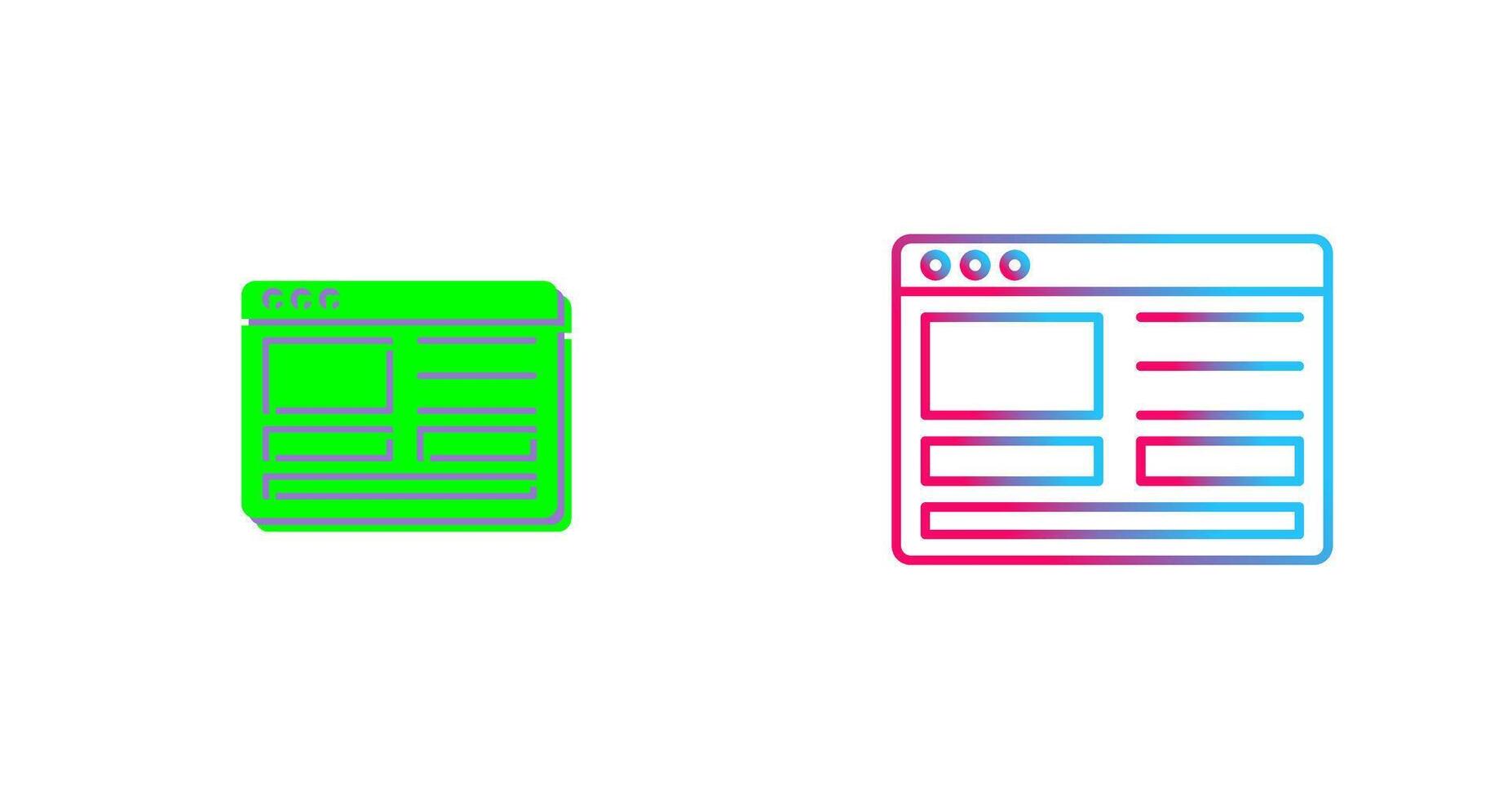 Web Design Icon Design vector