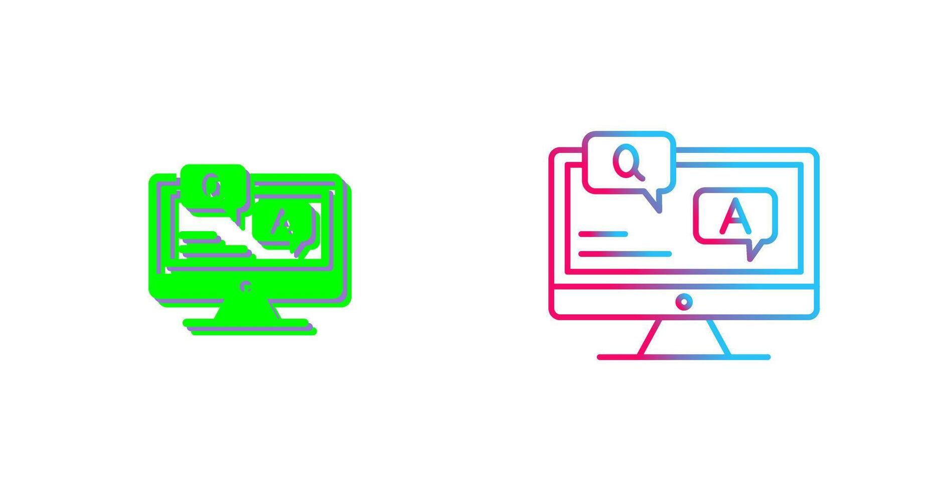 Faq Icon Design vector