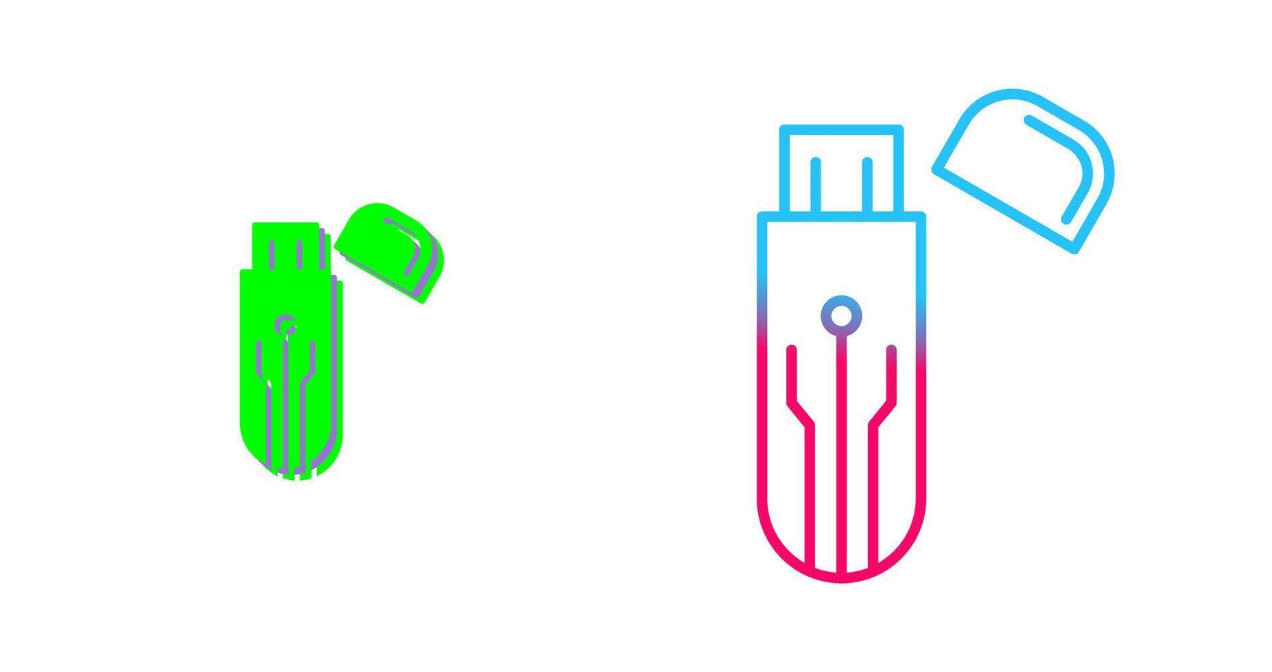 Usb Icon Design vector