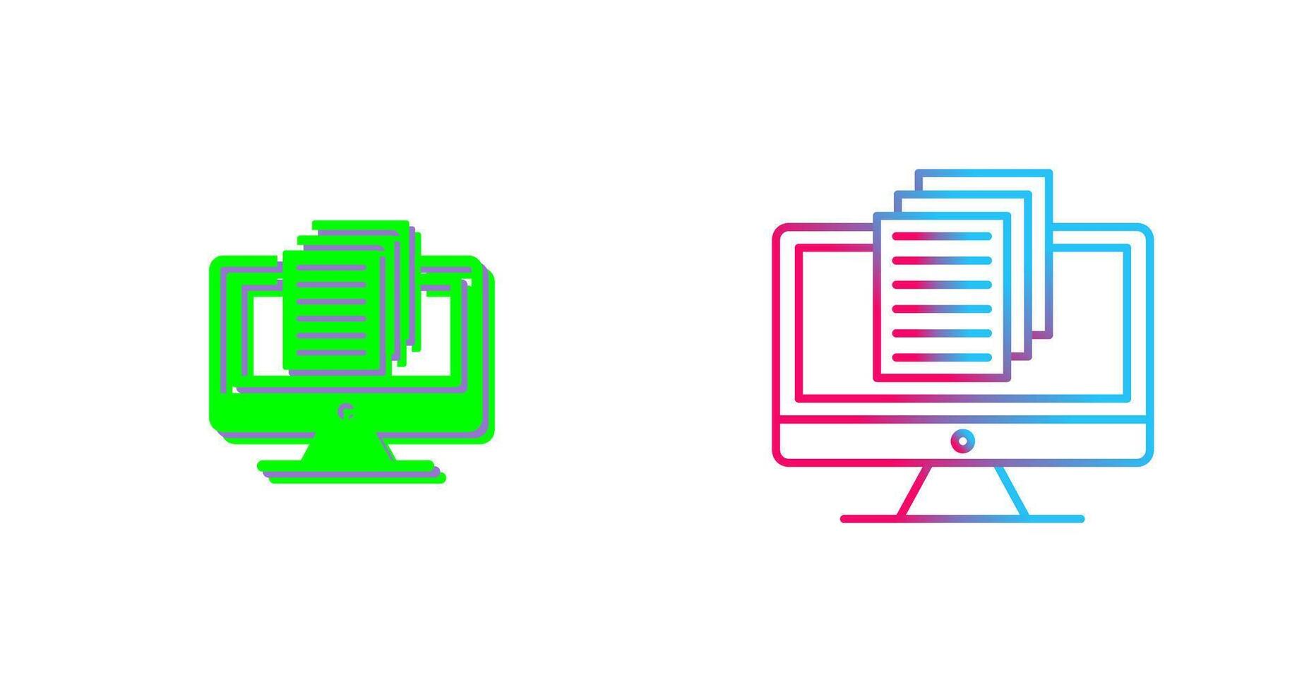 Document Icon Design vector