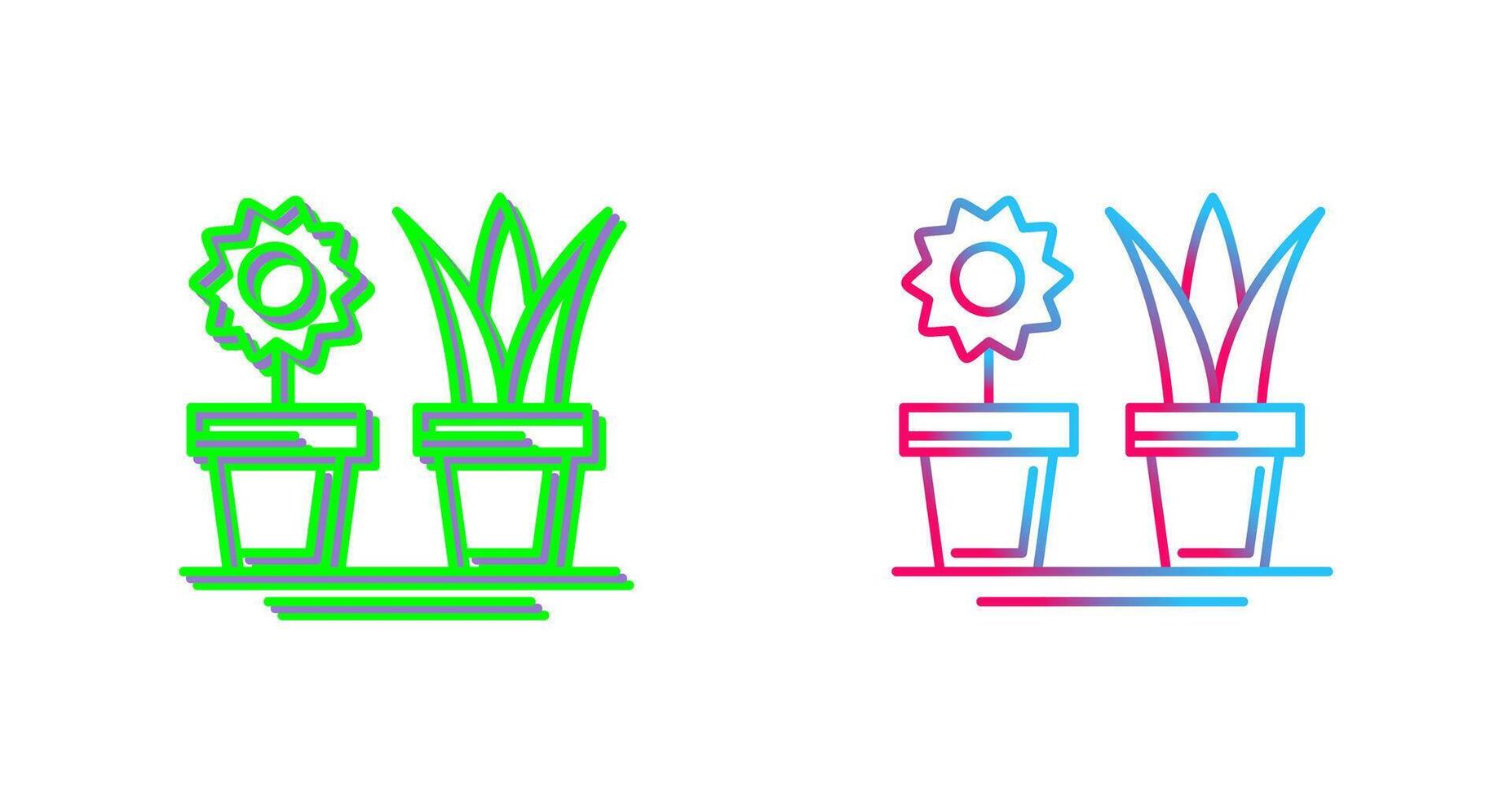 House Plants Icon Design vector