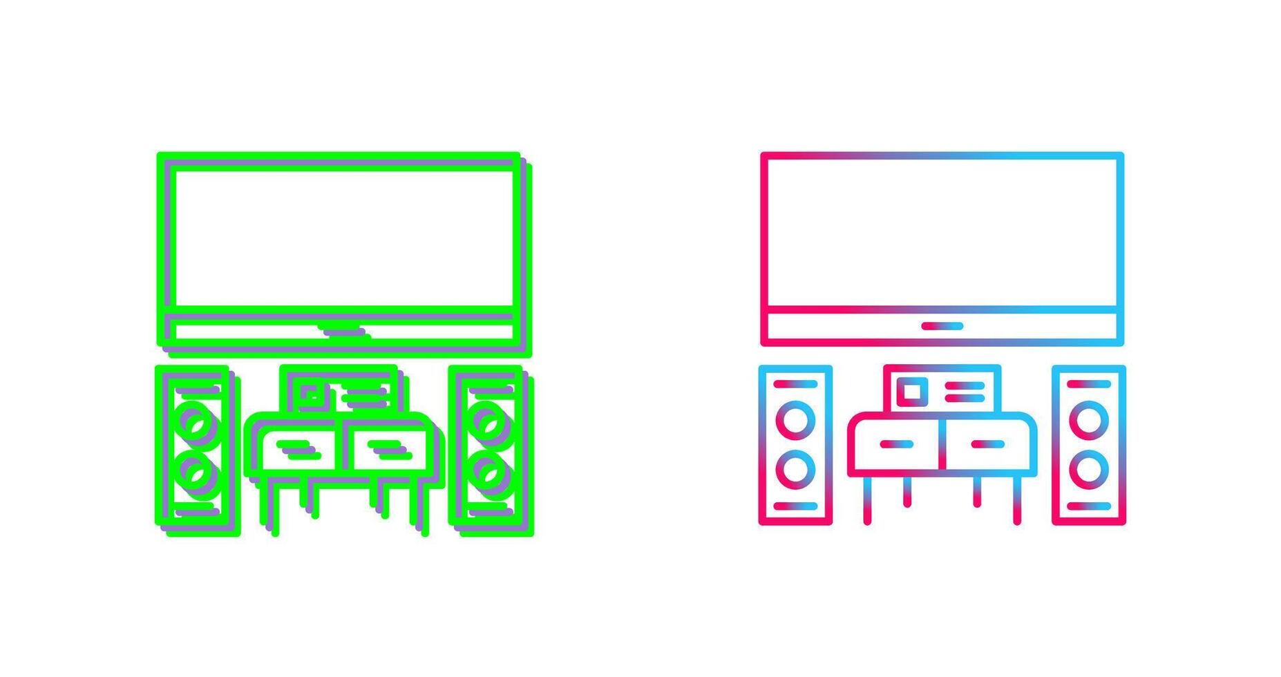 Home Theater Icon Design vector