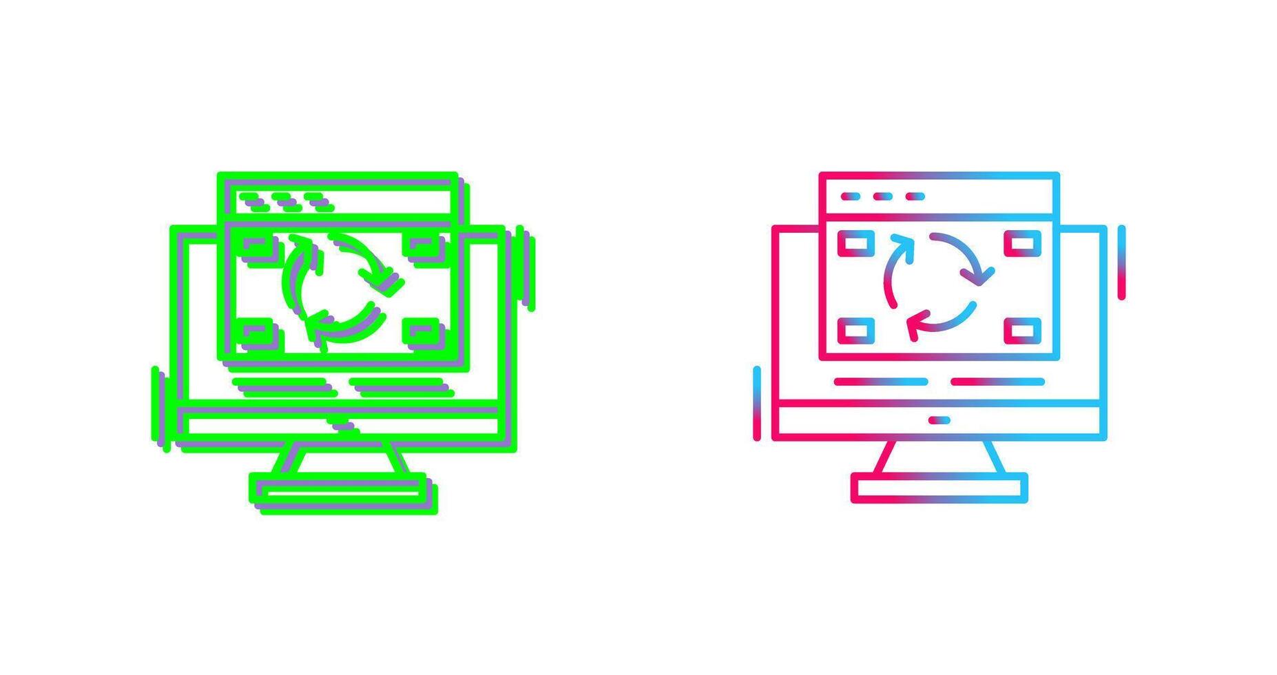 Update Icon Design vector