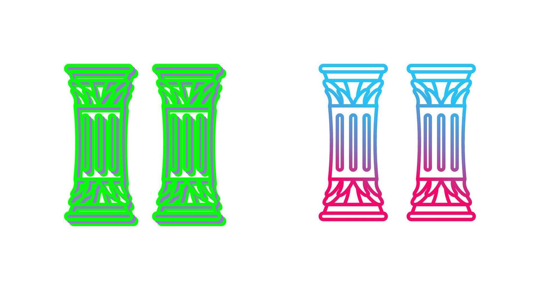 Column Icon Design vector