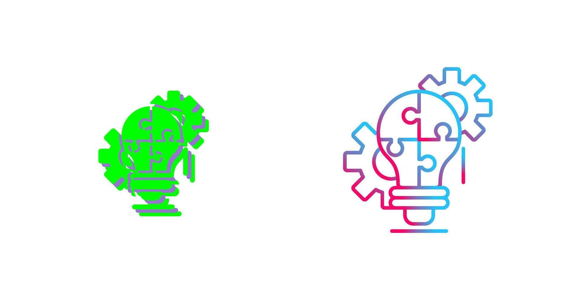 Problem Solving Icon Design vector