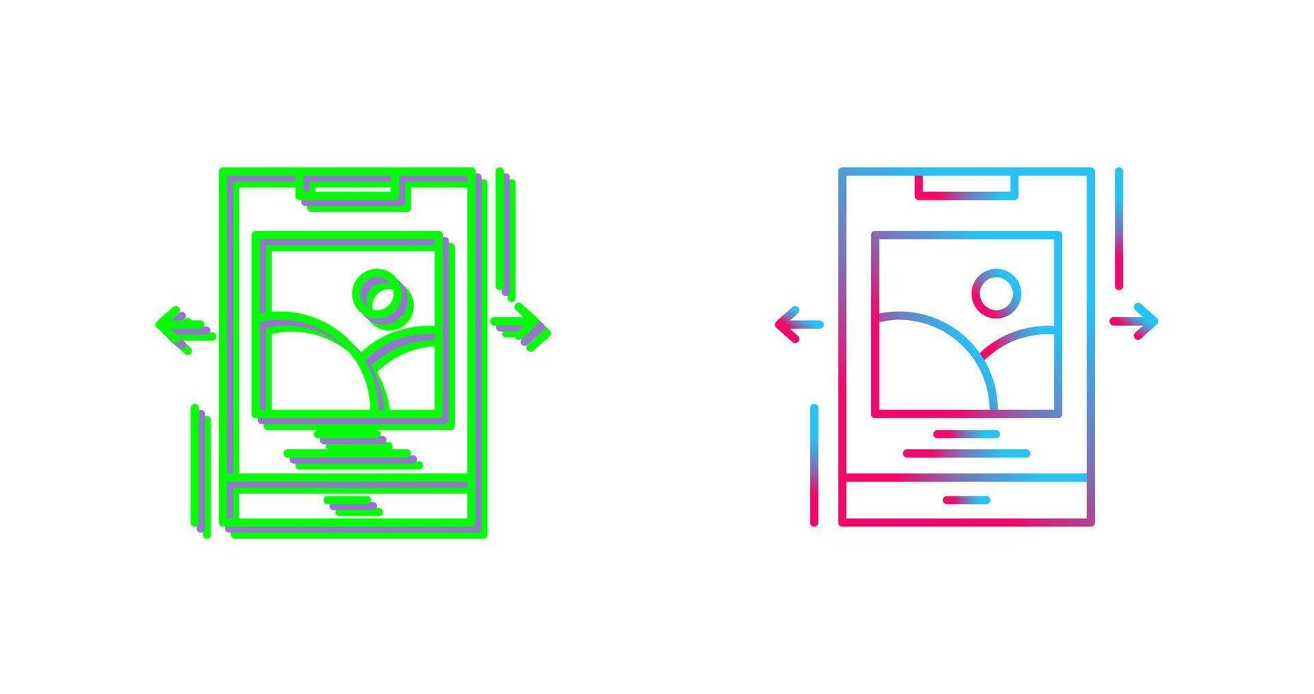 Swipe Icon Design vector