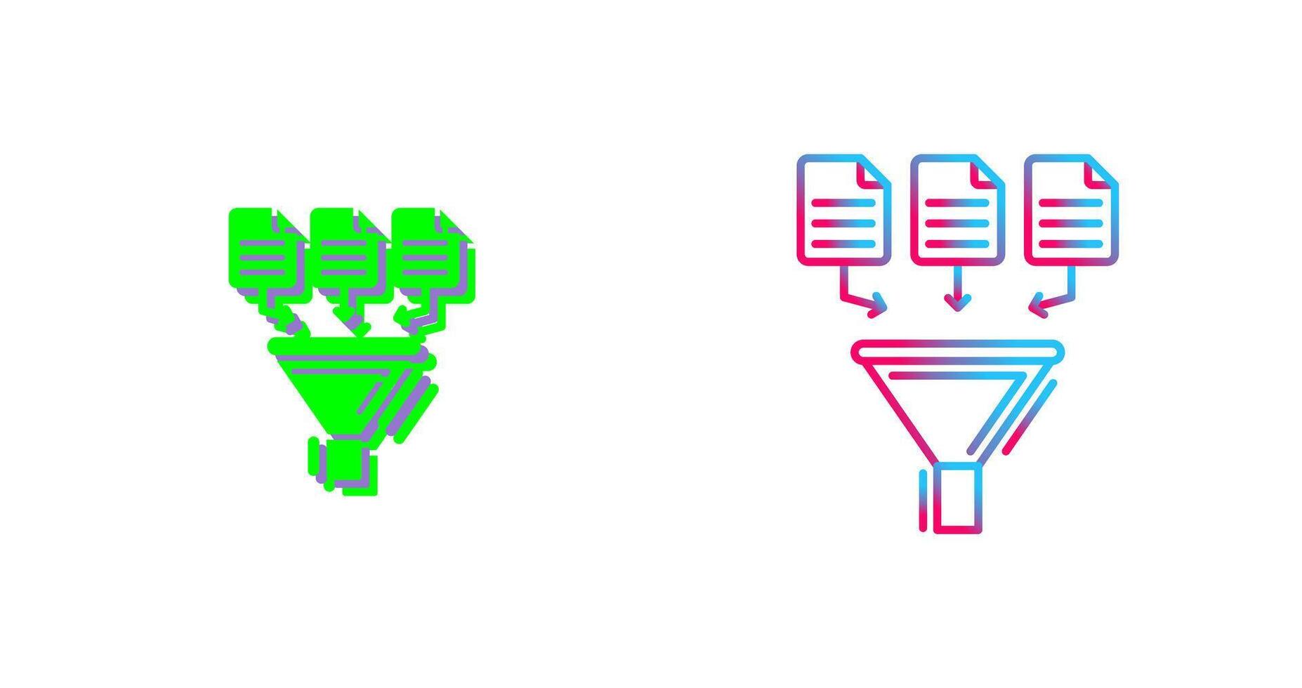 Data Collection Icon Design vector