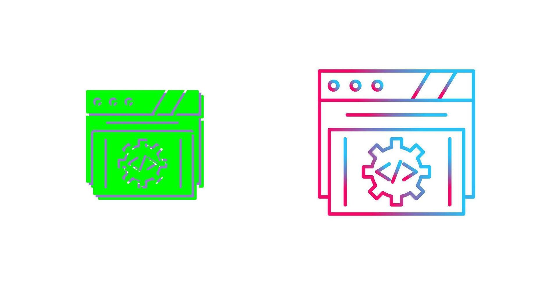 Development Icon Design vector