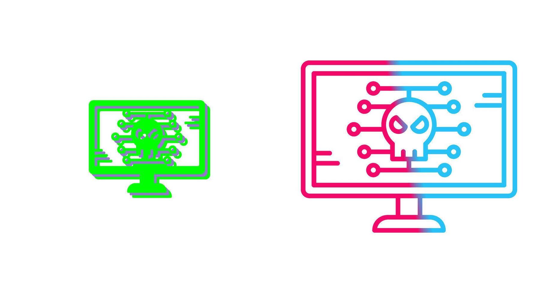 Malware Icon Design vector