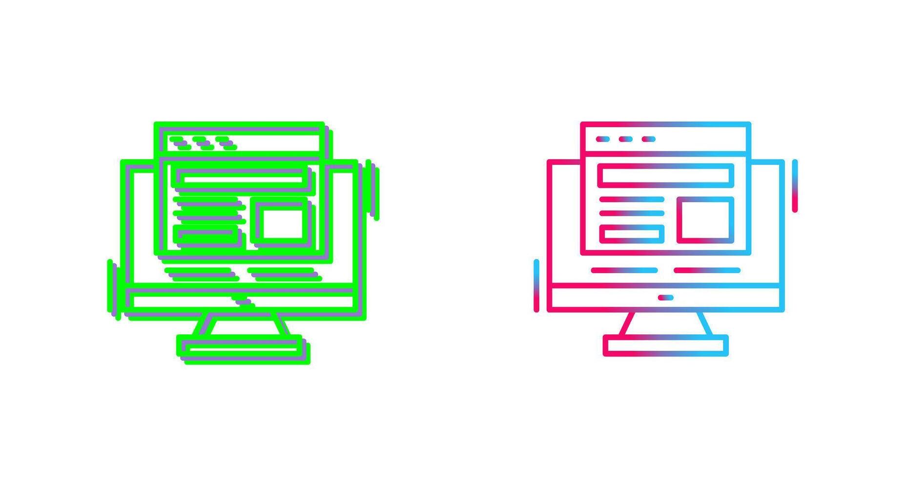 Adaptive Layout Icon Design vector