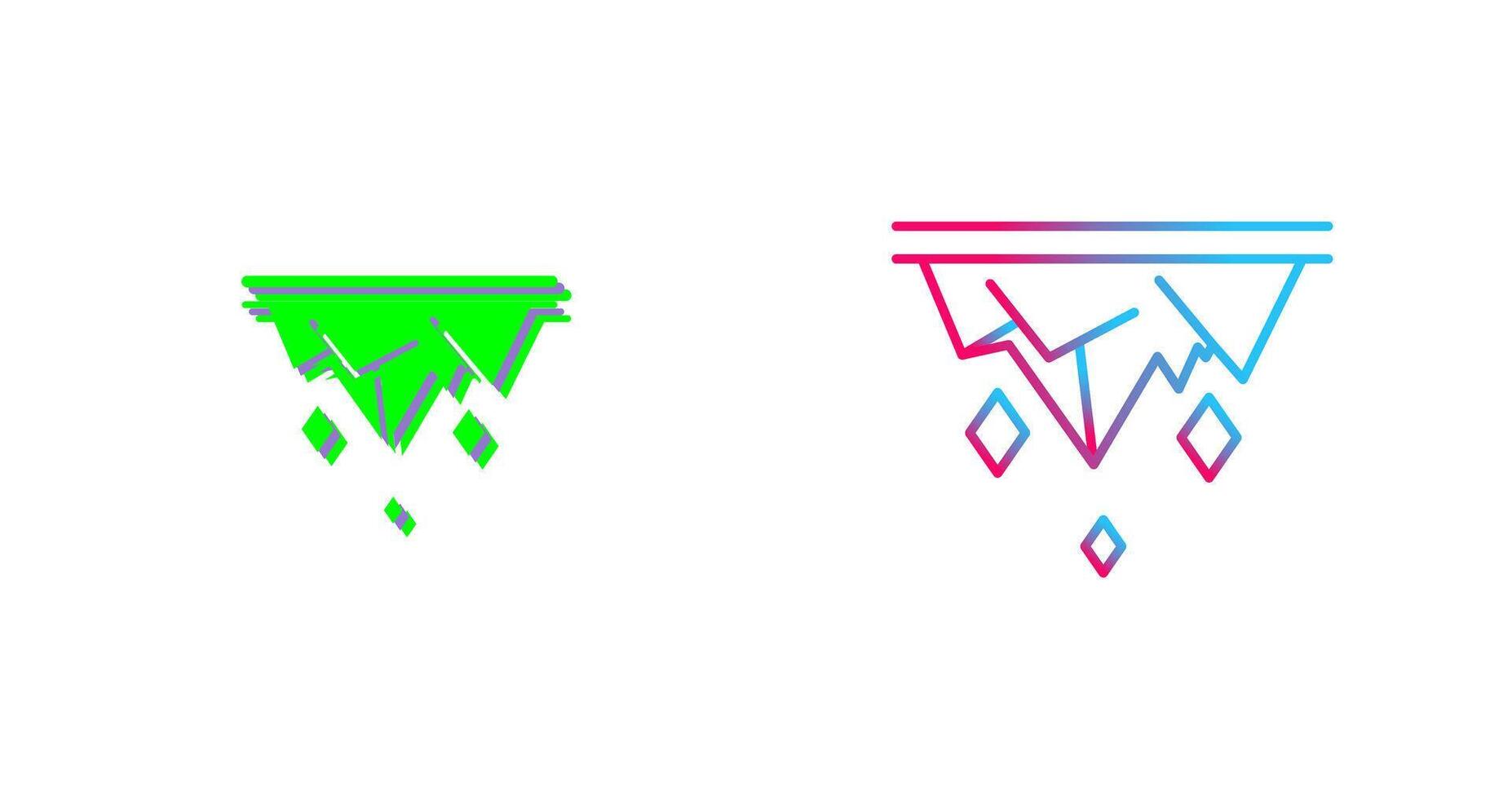 Icicle Icon Design vector