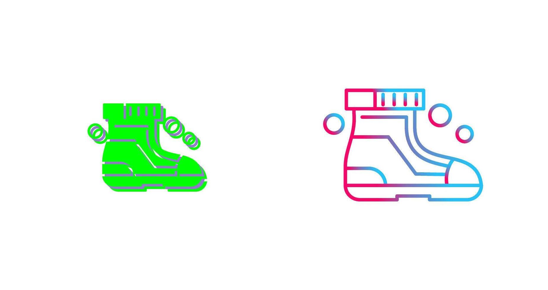 Ski Boots Icon Design vector