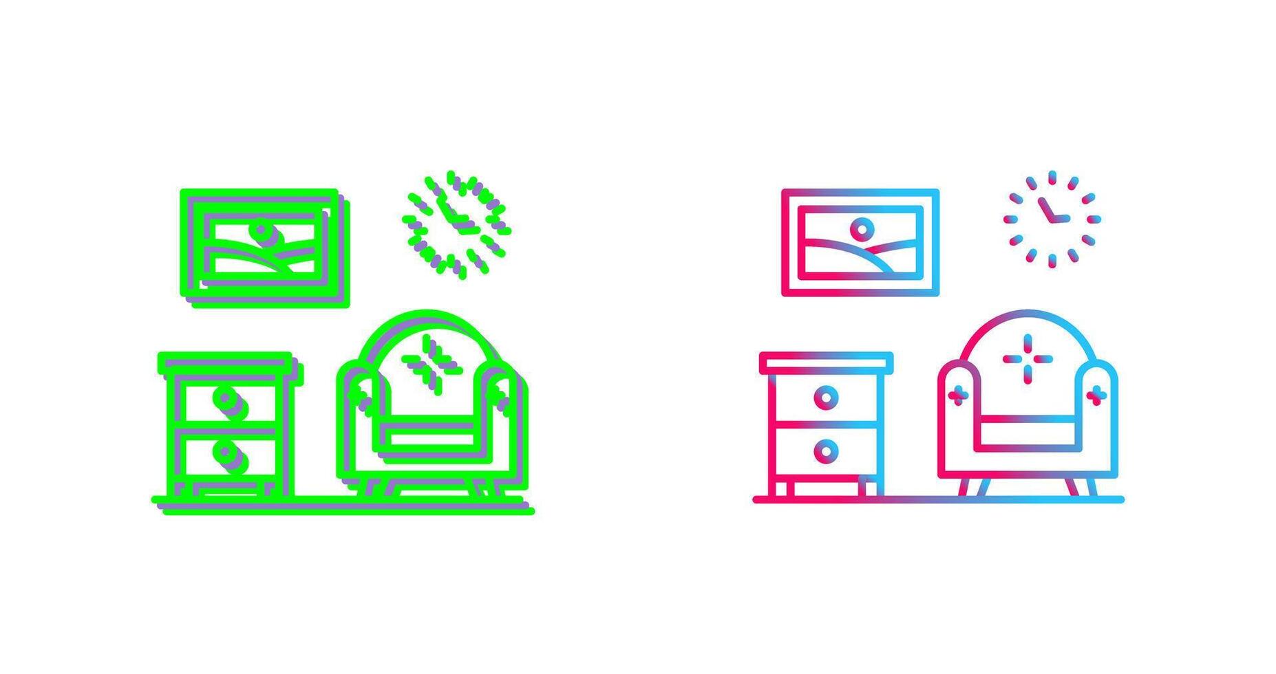 Living Room Icon Design vector